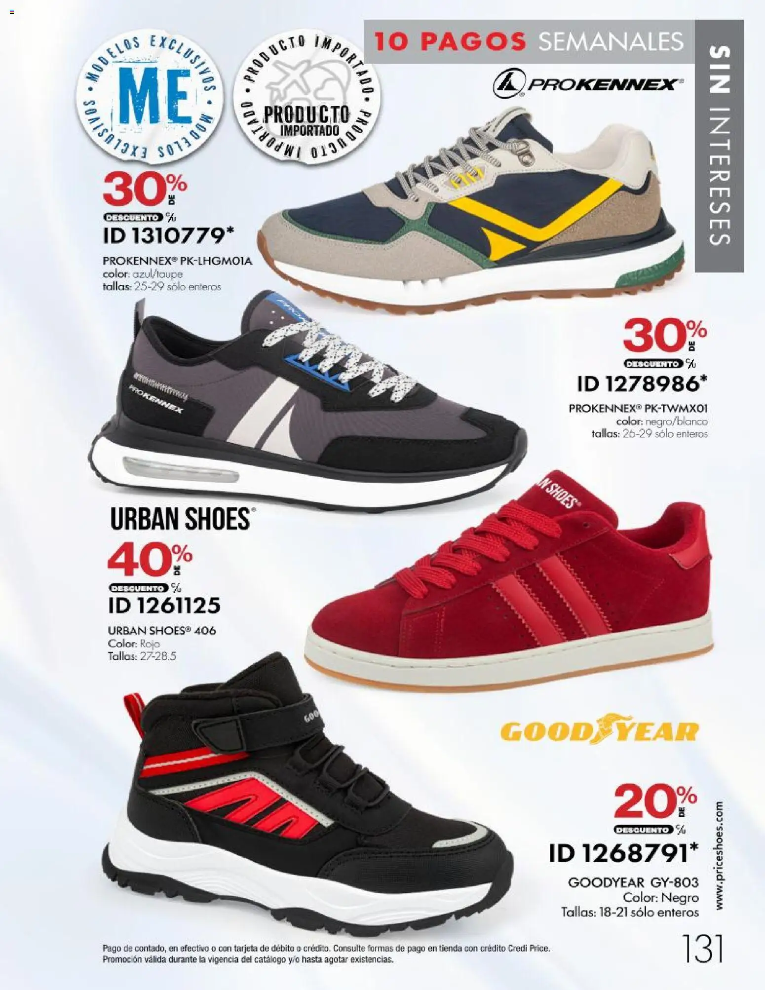 Nuevas ofertas de Price Shoes válidas en toda la República Mexicana desde el 28/10/2026. ¡Encuentra las mejores ofertas en Price Shoes catálogo 10 pagos sin intereses! | Página: 131
