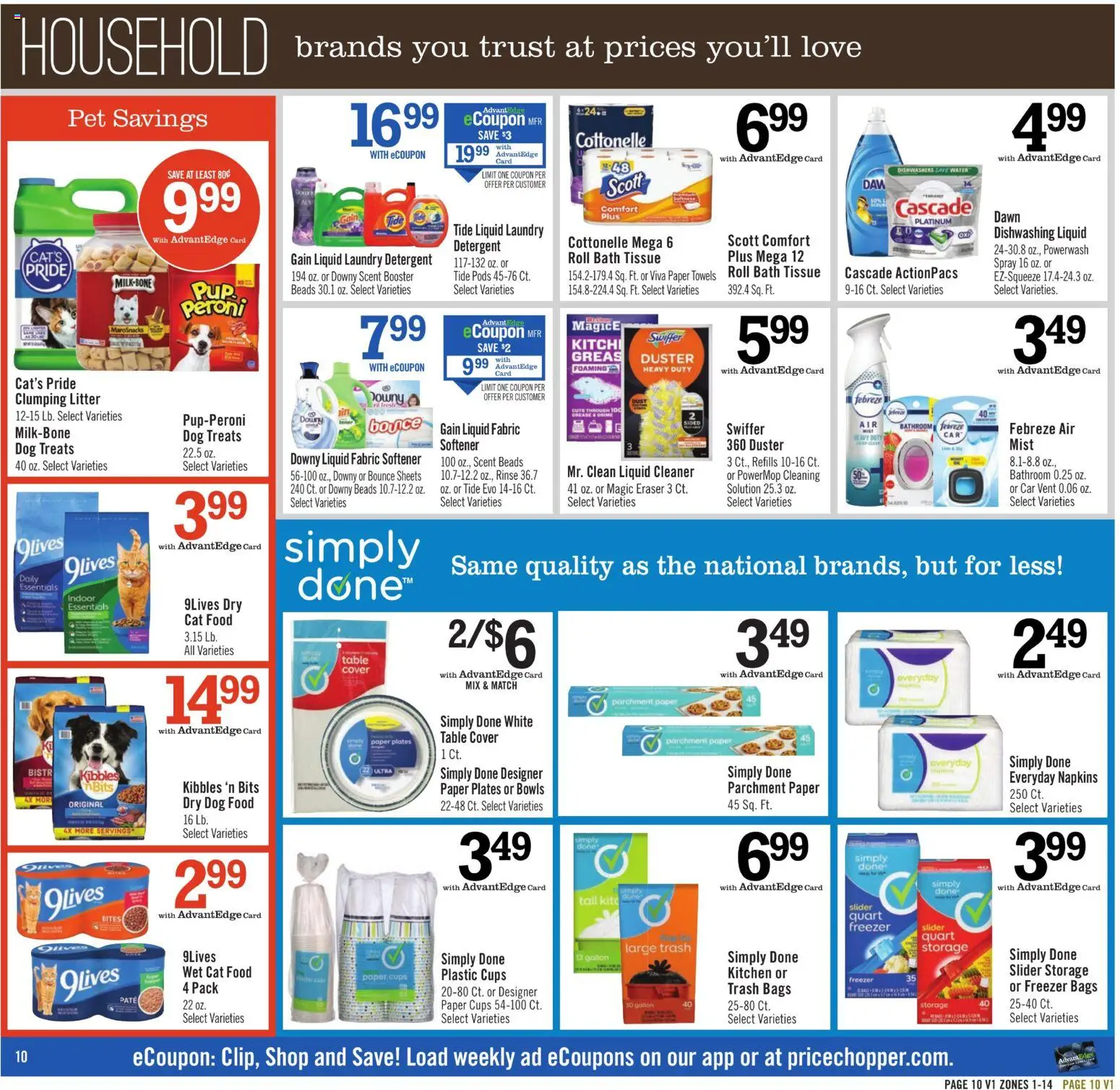 Price Chopper Weekly Ad - valid from 09/06/2026 | Page: 10 | Products: Eraser, Dog Treats, Laundry detergent, Detergent