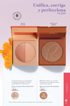 Vista previa de Yves Rocher campaña 9 2026, nuevo folleto de la tienda, válido en México a partir del 23/06/2026 | Página: 65 | Productos: Iluminador, Polvo compacto, Maquillaje, Polvo