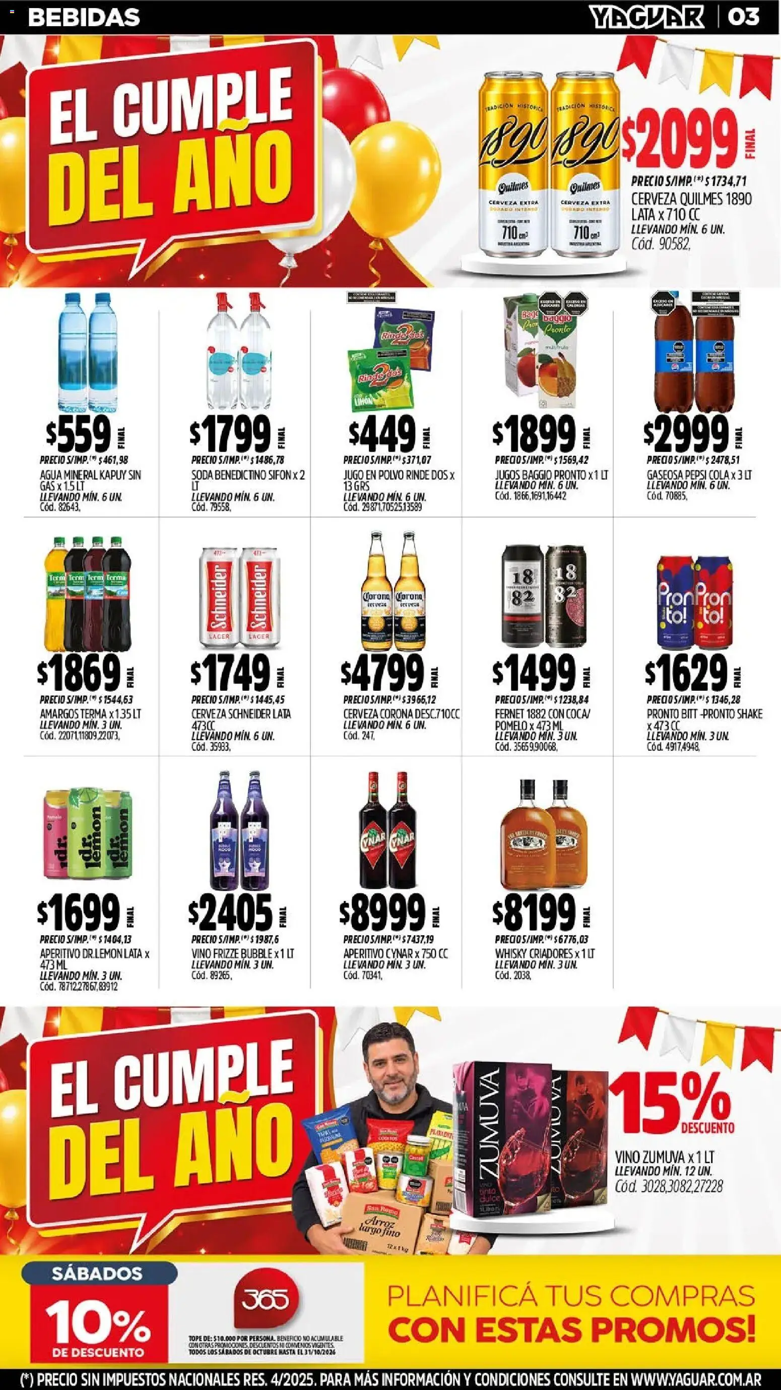 Yaguar - Oferta Semanal Chaco │ válido desde el 12/10/2026 | Página: 4