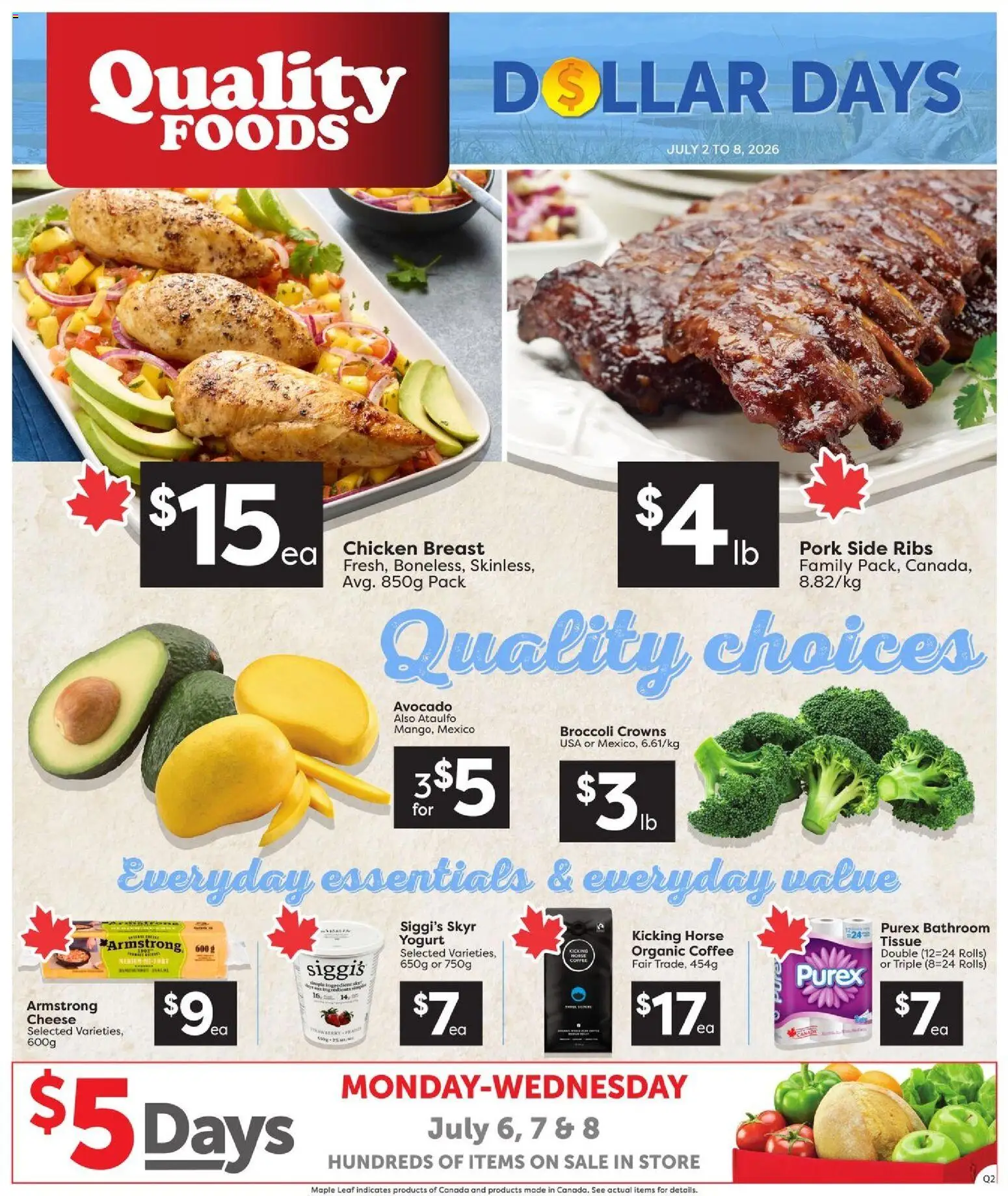 Quality Foods flyer valid from Jul 2, 2026 | Page: 1
