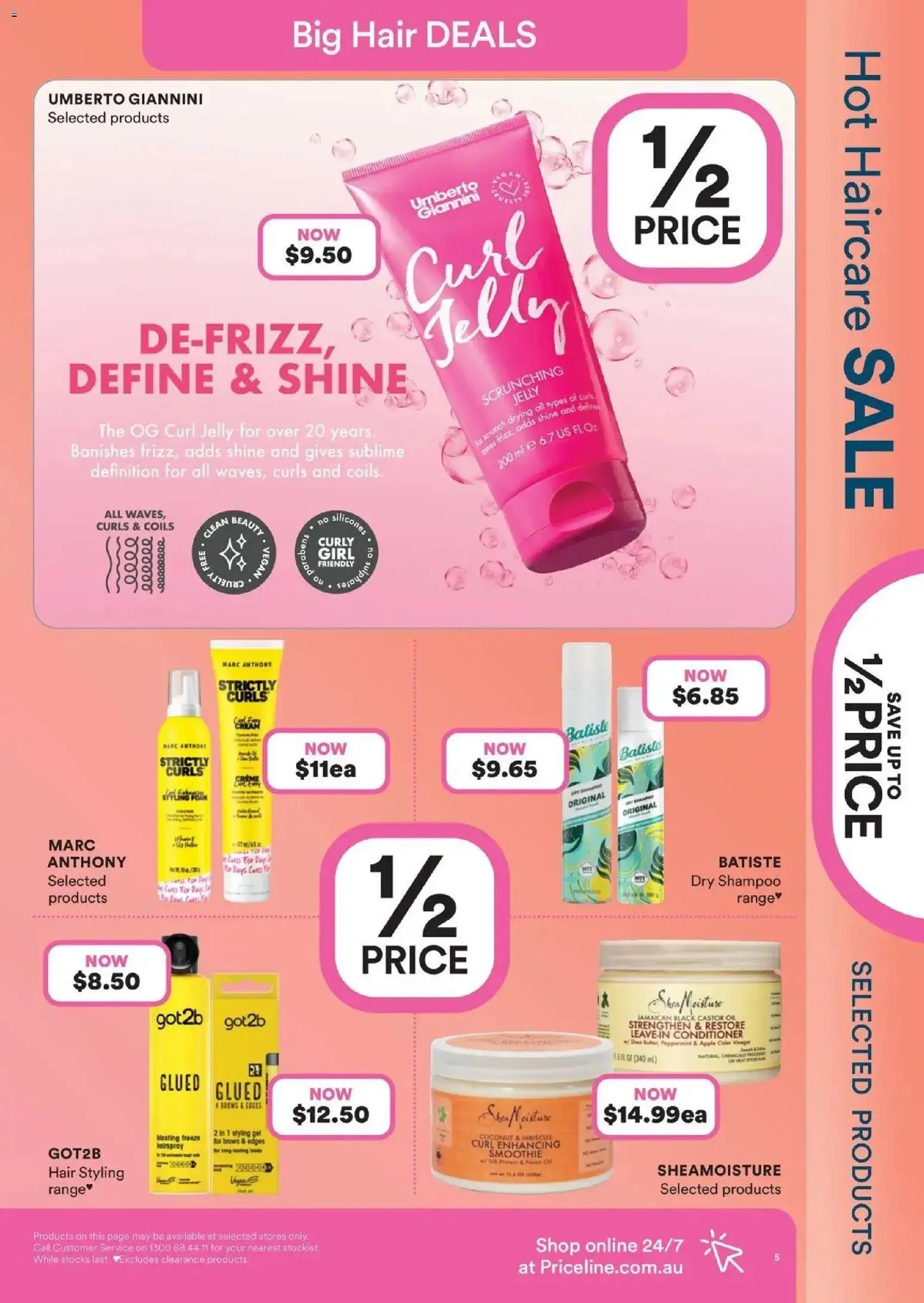 Priceline Pharmacy catalogue - valid from 17.06.2026 | Page: 5 | Products: Shampoo, Conditioner, Oil, Curly