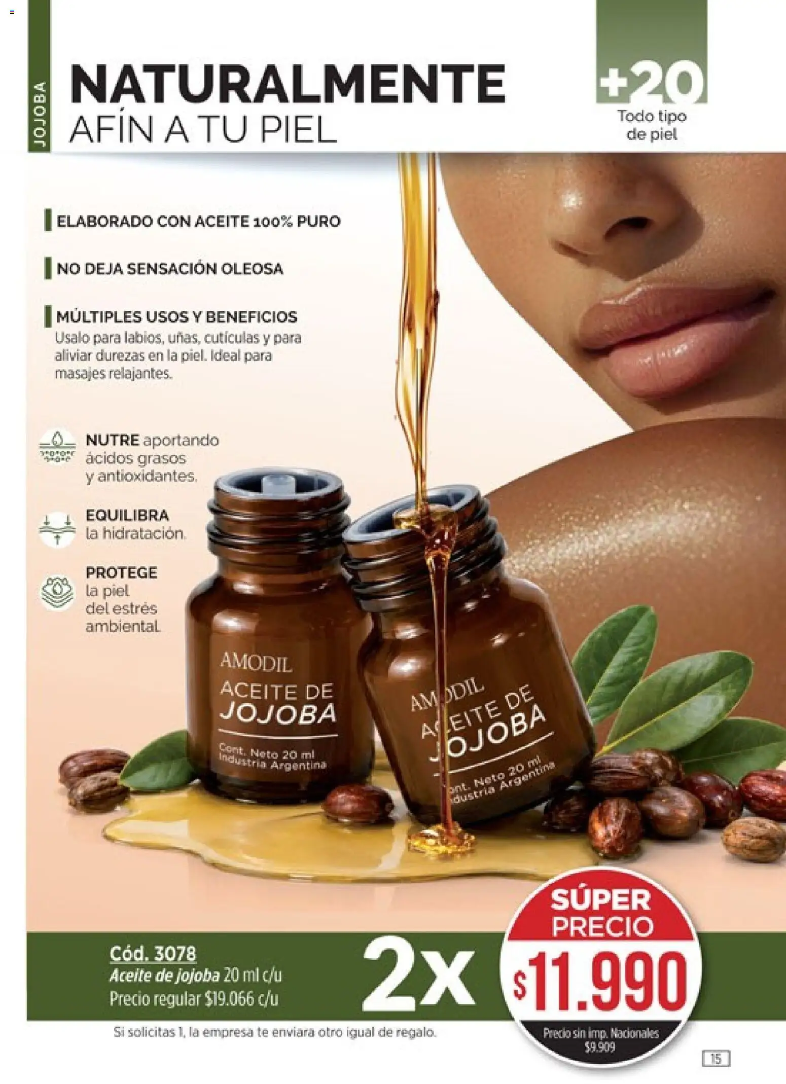 Catálogo Amodil Campaña 15 │ válido desde el 26/08/2026 | Página: 15 | Productos: Aceite, Té
