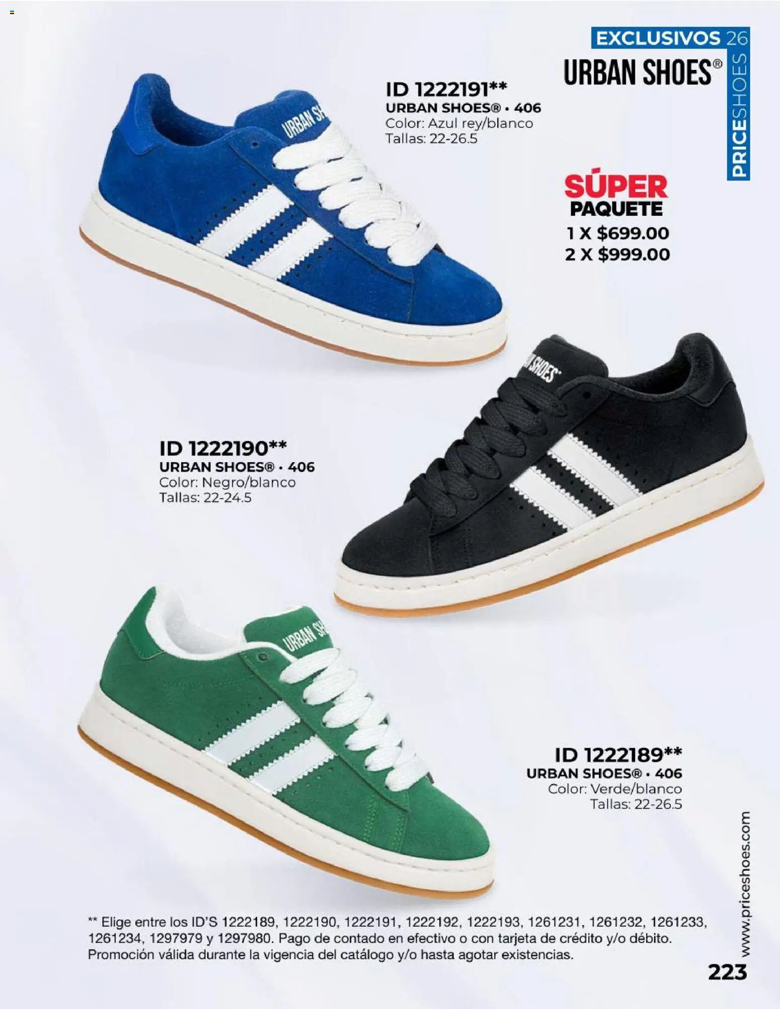 Nuevas ofertas de Price Shoes válidas en toda la República Mexicana desde el 09.05.2026. ¡Encuentra las mejores ofertas en Price Shoes catálogo Exclusivos! | Página: 223