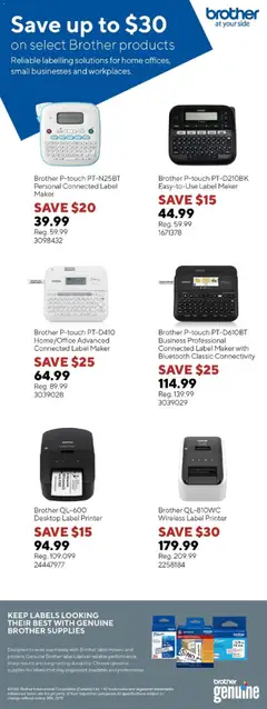 Preview of Staples flyer - Save up to $30 from shop Staples valid from Sep 15, 2026