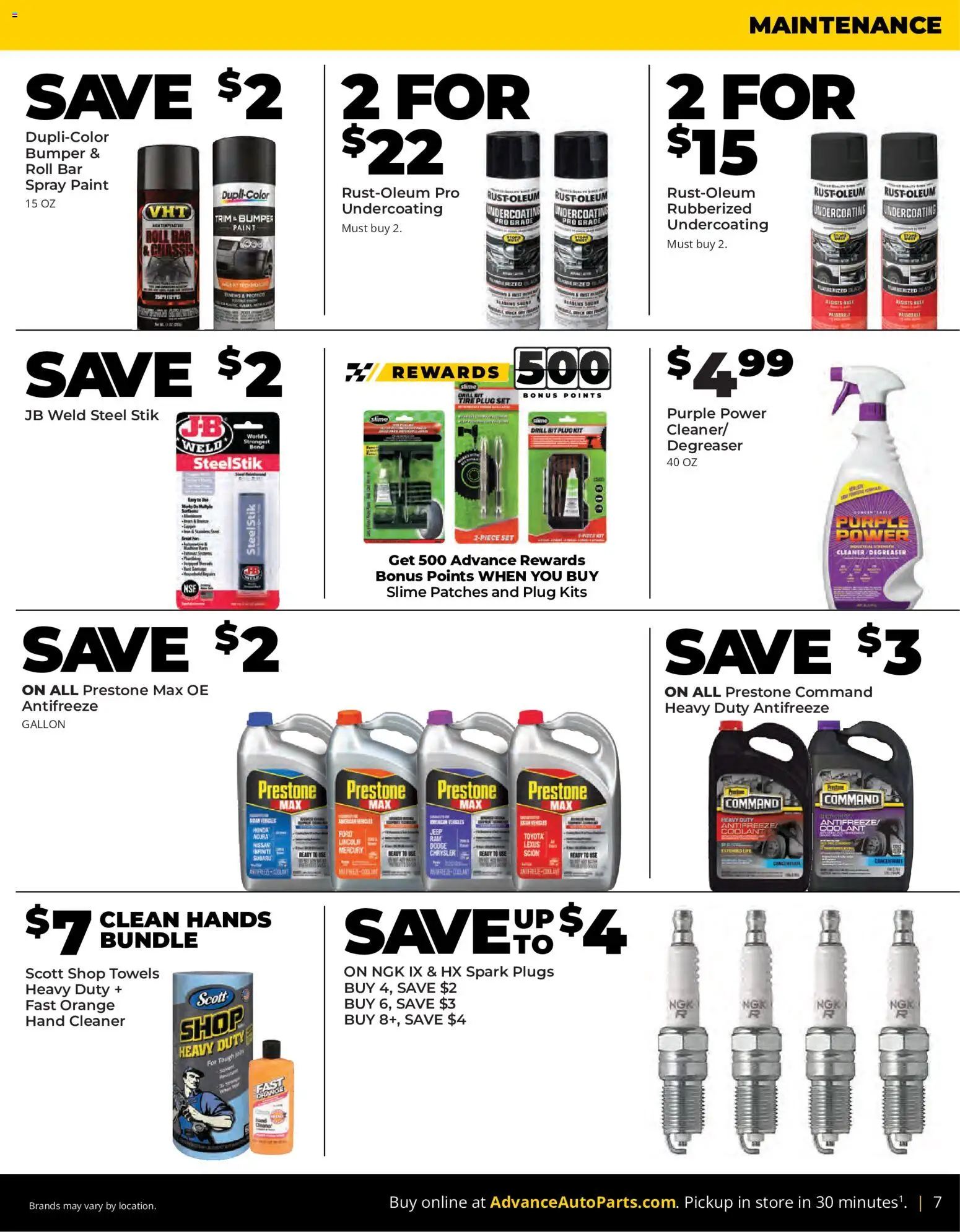 Advance Auto Parts Weekly Ad - valid from 09/13/2026 | Page: 7 | Products: Trim, Tire, Drill Bit, Coolant