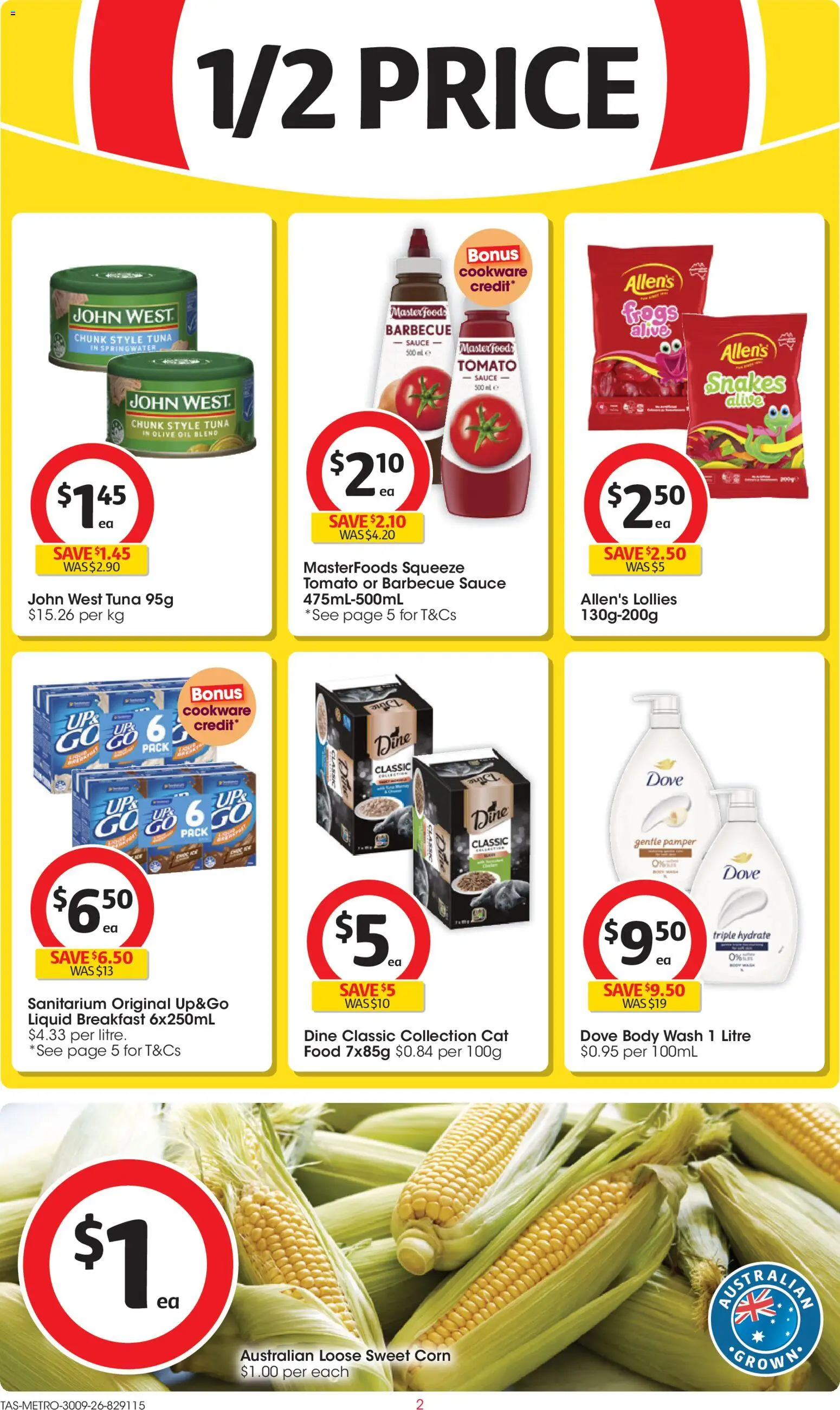 Coles catalogue - valid from 30/09/2026 | Page: 2 | Products: Oil, Lollies, Tuna, Tomato