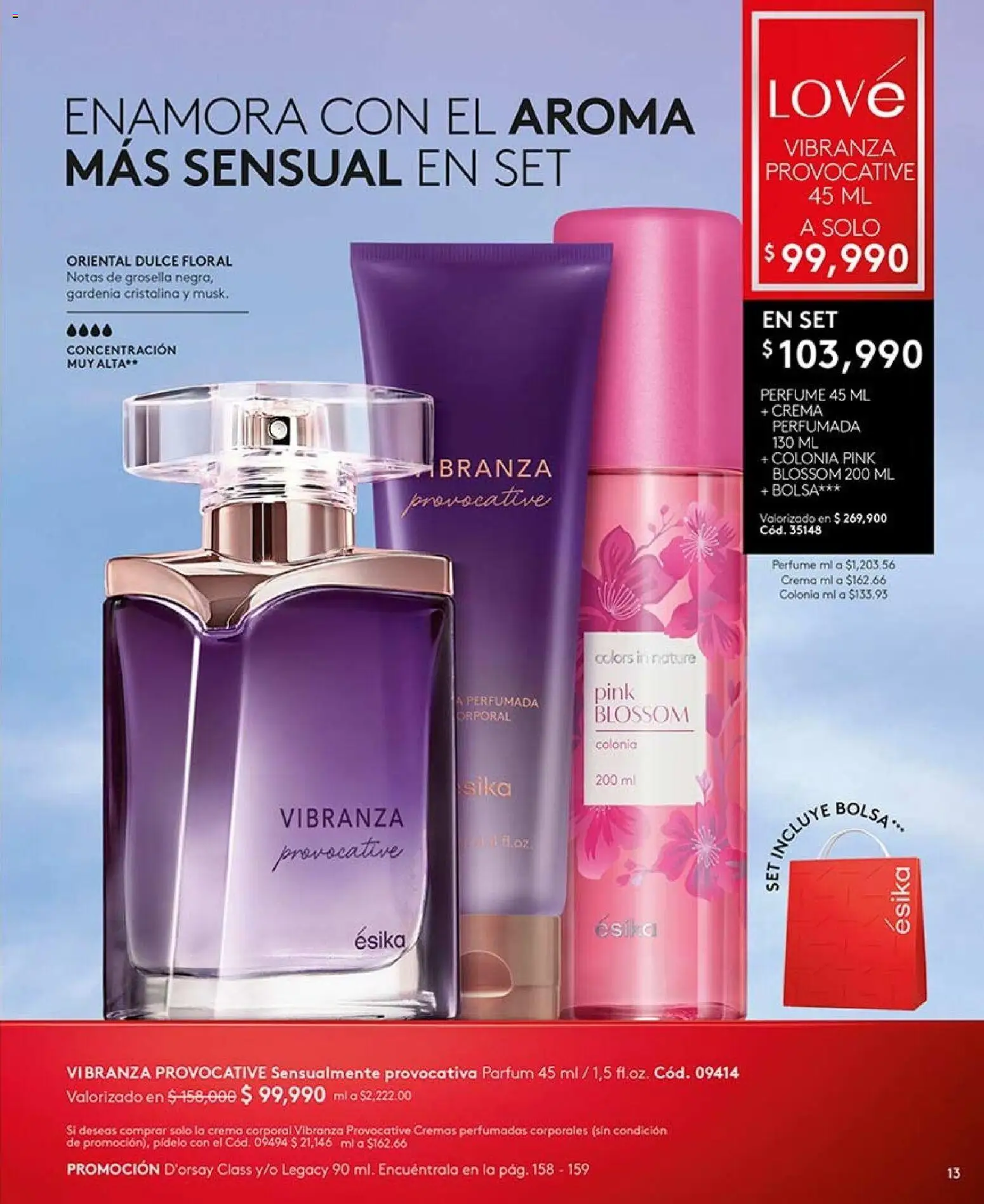 Ésika revista - valida desde el 28/08/2026 | Página: 13 | Productos: Crema, Bolsa, Perfume