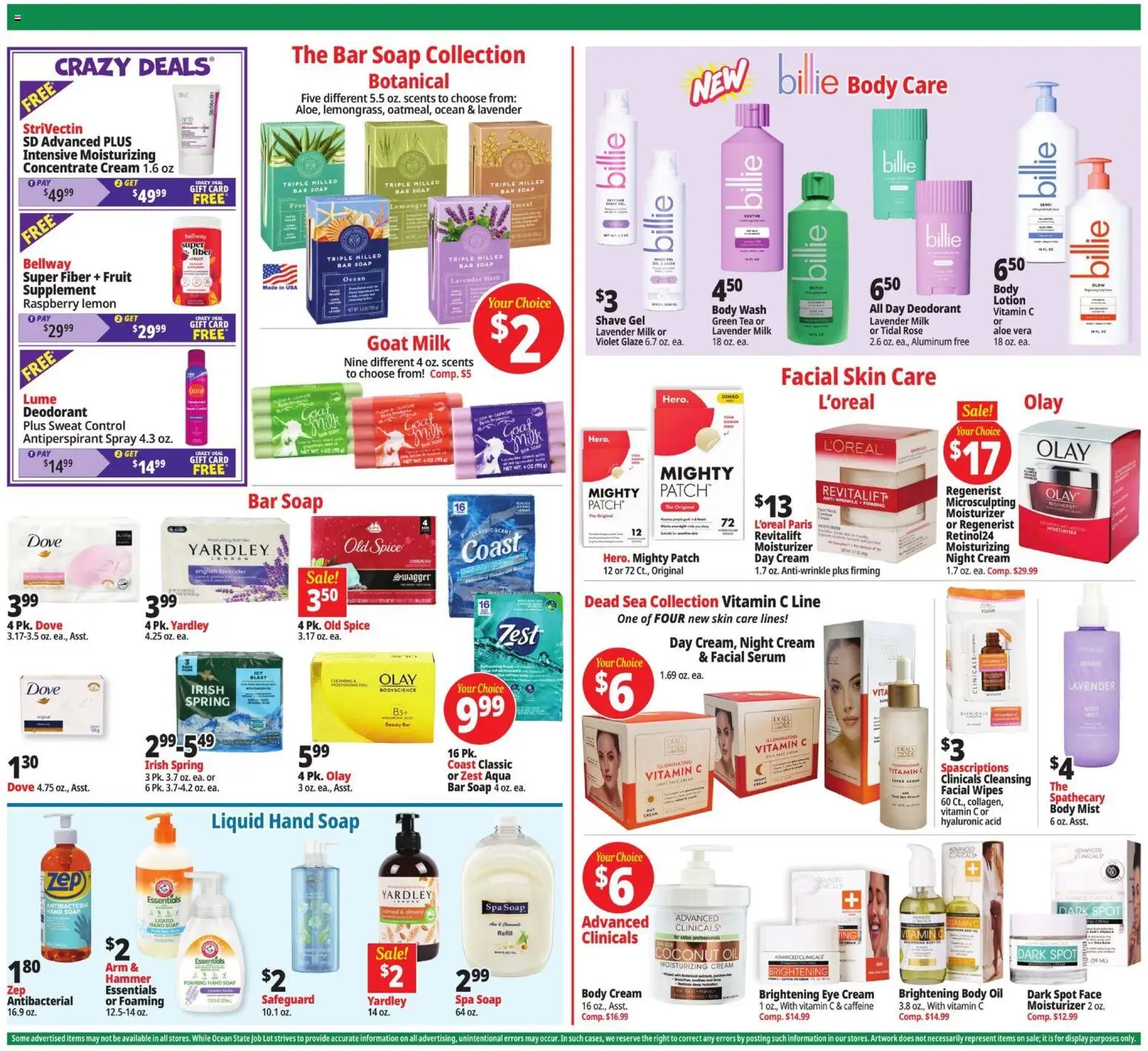 Ocean State Job Lot Weekly Ad - MA - valid from 08/13/2026 | Page: 17 | Products: Green Tea, Deodorant, Antiperspirant, Tea