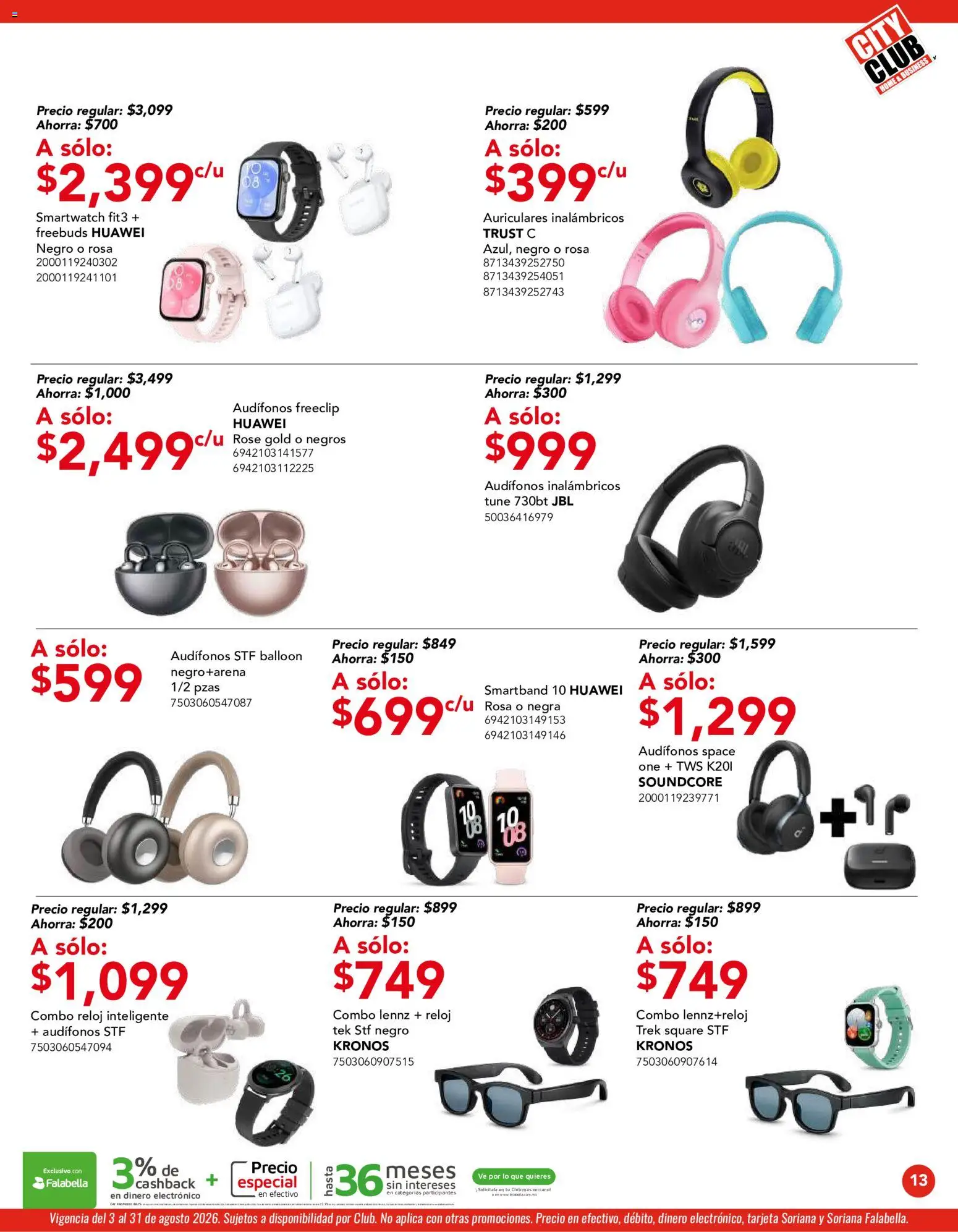 Nuevas ofertas de City Club válidas en toda la República Mexicana desde el 03/08/2026. ¡Encuentra las mejores ofertas en City Club catálogo! | Página: 13