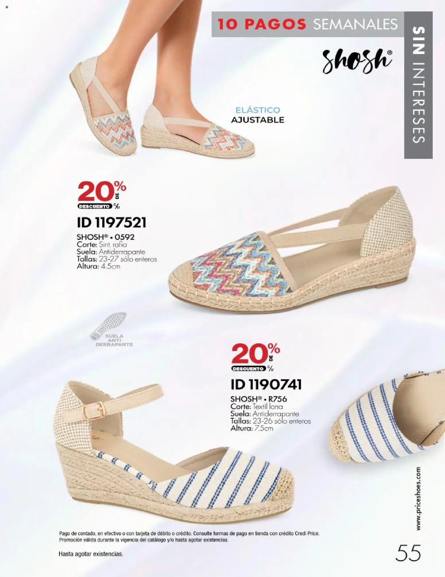 Nuevas ofertas de Price Shoes válidas en toda la República Mexicana desde el 28/10/2026. ¡Encuentra las mejores ofertas en Price Shoes catálogo 10 pagos sin intereses! | Página: 55