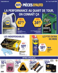 Preview of NAPA Auto Parts circulaire from shop NAPA Auto Parts valid from Aug 1, 2026