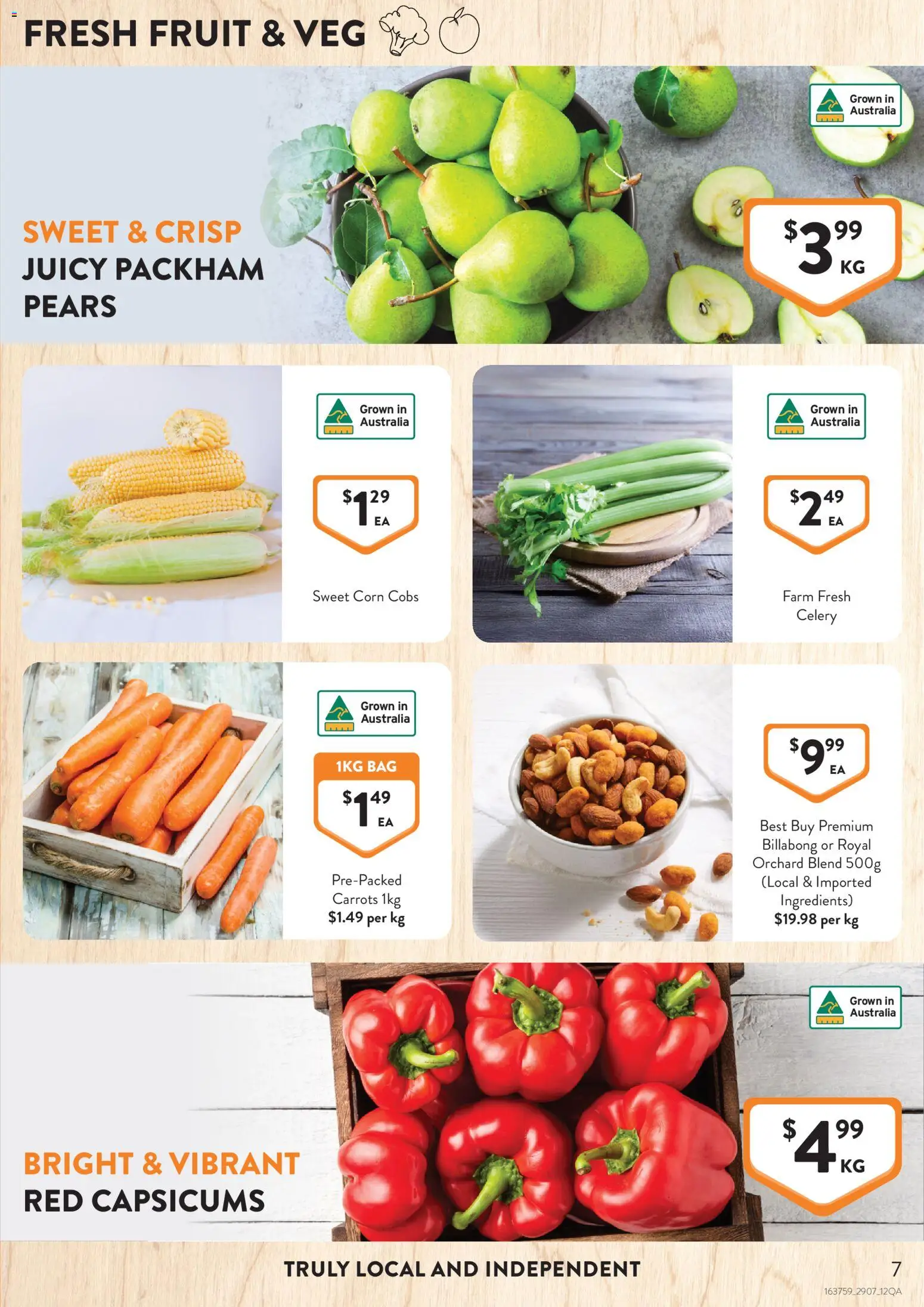 Foodworks catalogue - valid from 29/07/2026 | Page: 7 | Products: Carrots, Bag