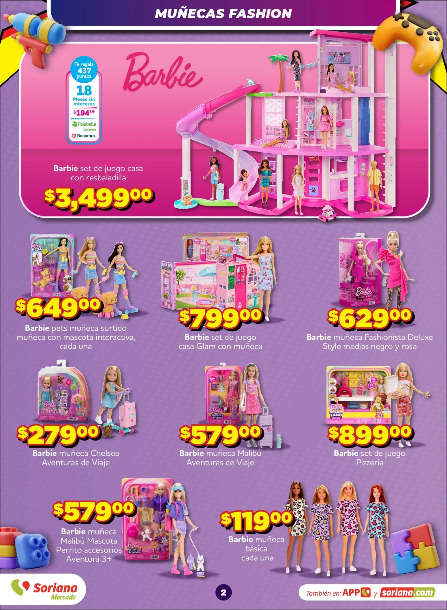 Nuevas ofertas de Soriana válidas en toda la República Mexicana desde el 15/10/2026. ¡Encuentra las mejores ofertas en Soriana folleto Mercado del Juguete! | Página: 3