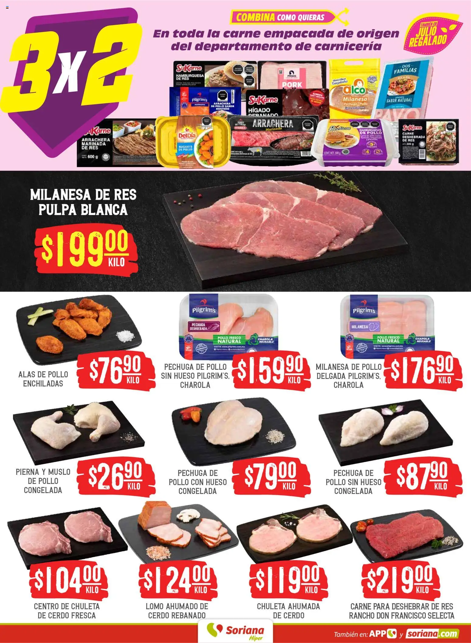 Nuevas ofertas de Soriana válidas en toda la República Mexicana desde el 21/07/2026. ¡Encuentra las mejores ofertas en Soriana Martes y Miércoles del Campo Híper: Juárez! | Página: 4