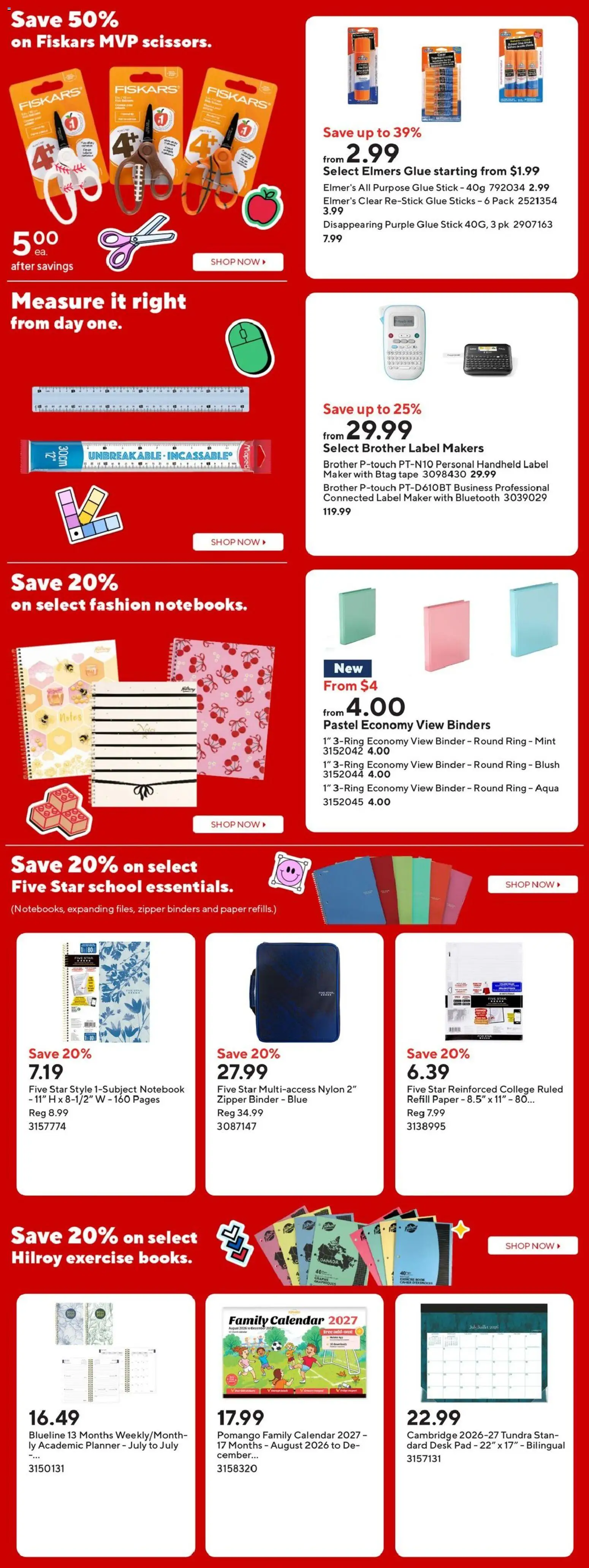 Staples flyer valid from Jul 24, 2026 | Page: 7 | Products: Notebook, Blush