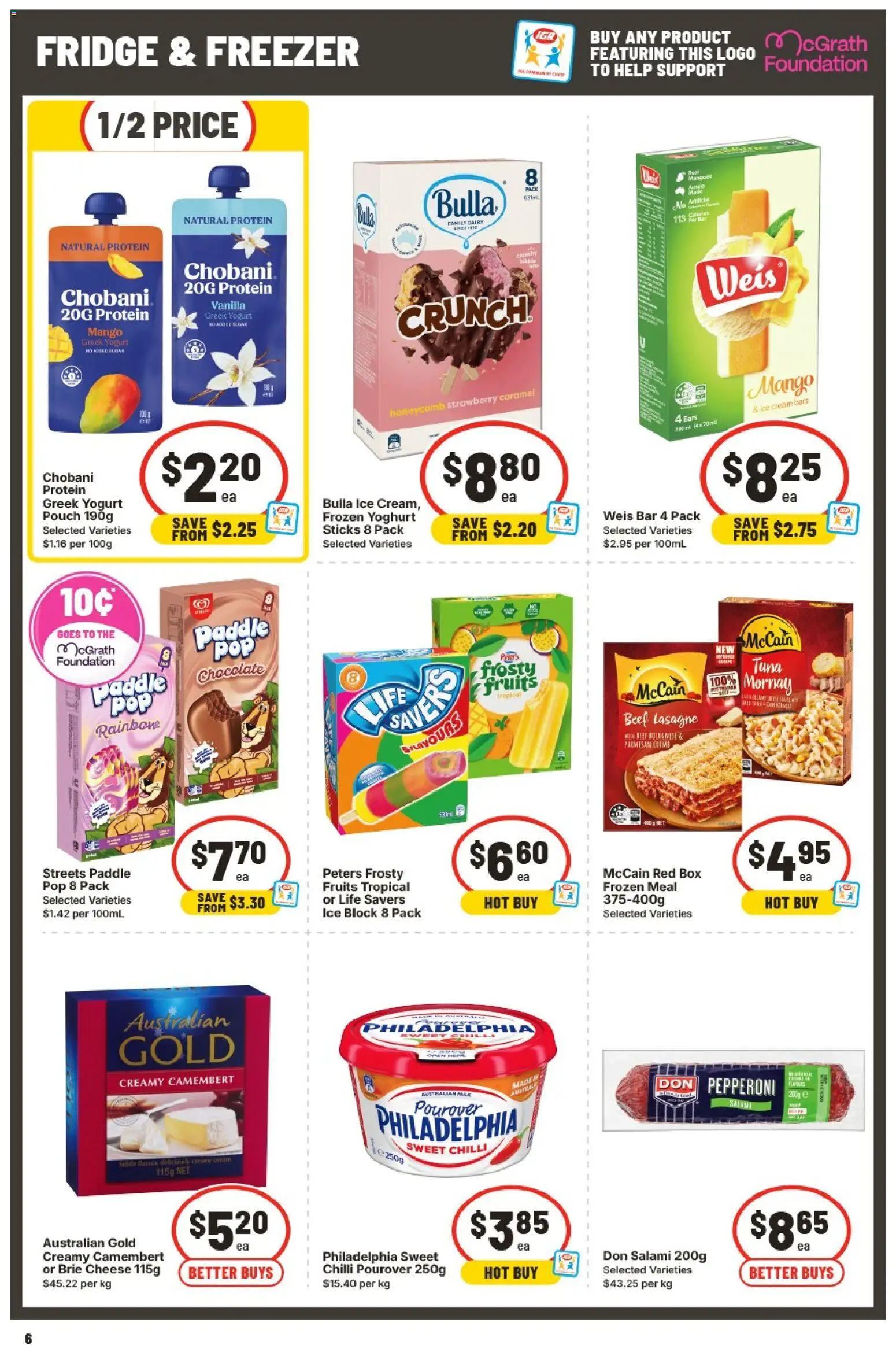 IGA catalogue - valid from 09/09/2026 | Page: 7 | Products: Milk, Cheese, Camembert, Mango