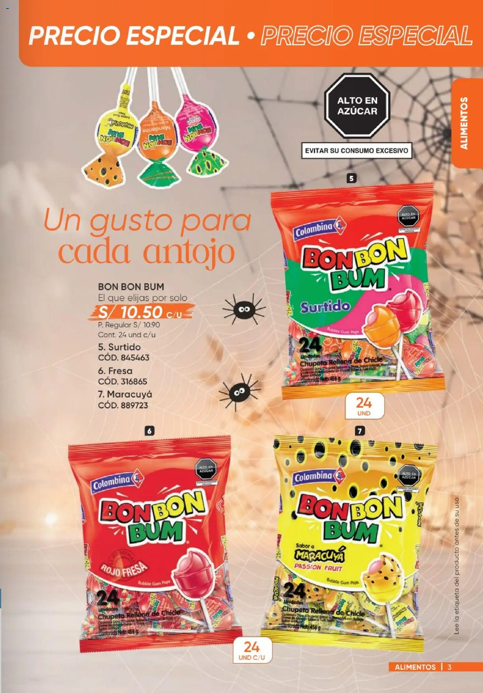 Catálogo Azzorti válido desde 20/09/2026 | Página: 3 | Productos: Chicle, Azúcar