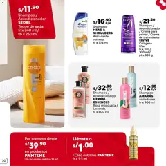 Vista previa de folleto Plaza Vea catálogo de la Plaza Vea válido desde 16/07/2026 | Página: 20 | Productos: Shampoo, Acondicionador, Crema
