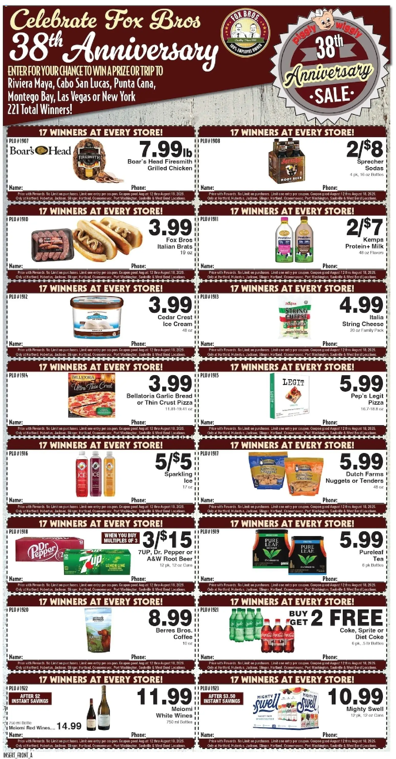 Piggly Wiggly Weekly Ad - valid from 08/12/2026 | Page: 4 | Products: Chicken, Coffee, Lime, Phone