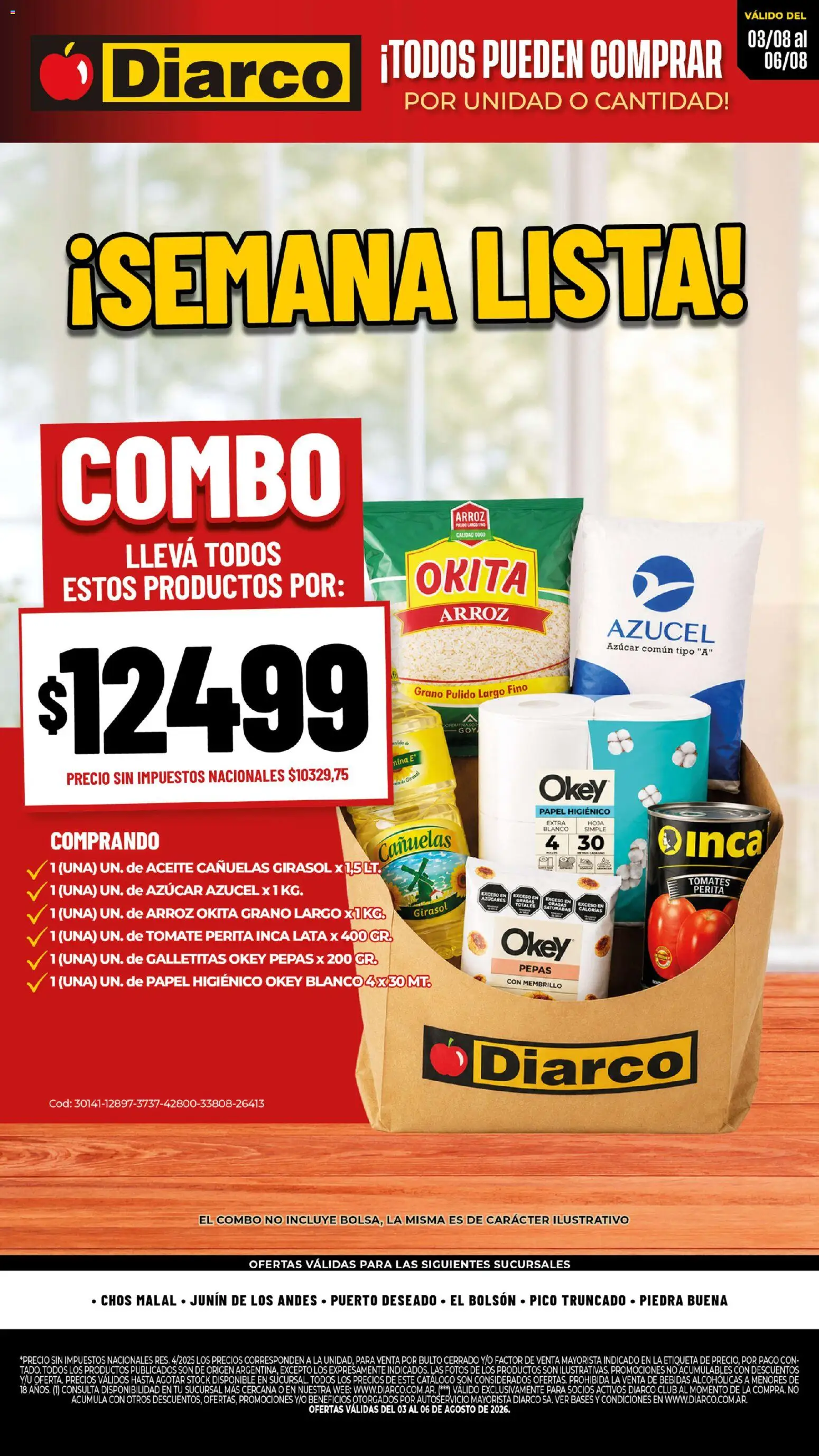 Diarco - Semana Lista │ válido desde el 03/08/2026 | Página: 1