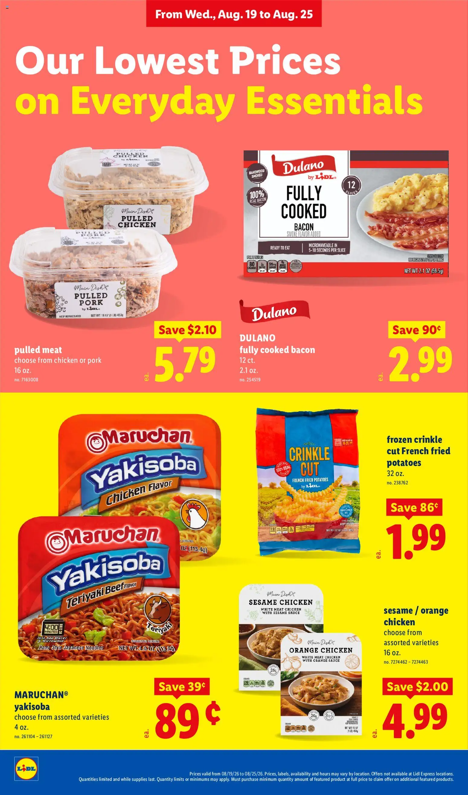 Lidl Weekly Ad - valid from 08/19/2026 | Page: 16 | Products: Sesame, Noodles, Beef, Sauce