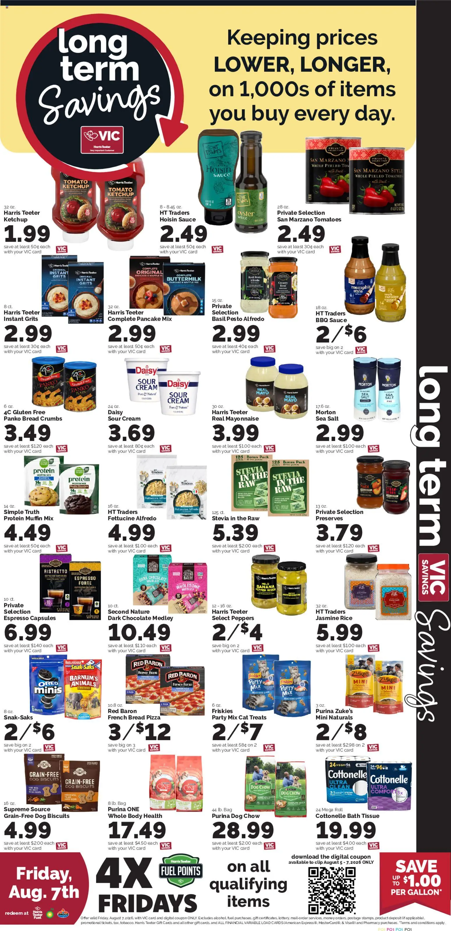 Harris Teeter Weekly Ad - valid from 08/05/2026 | Page: 6 | Products: Clip, Bath, Pizza, Cream