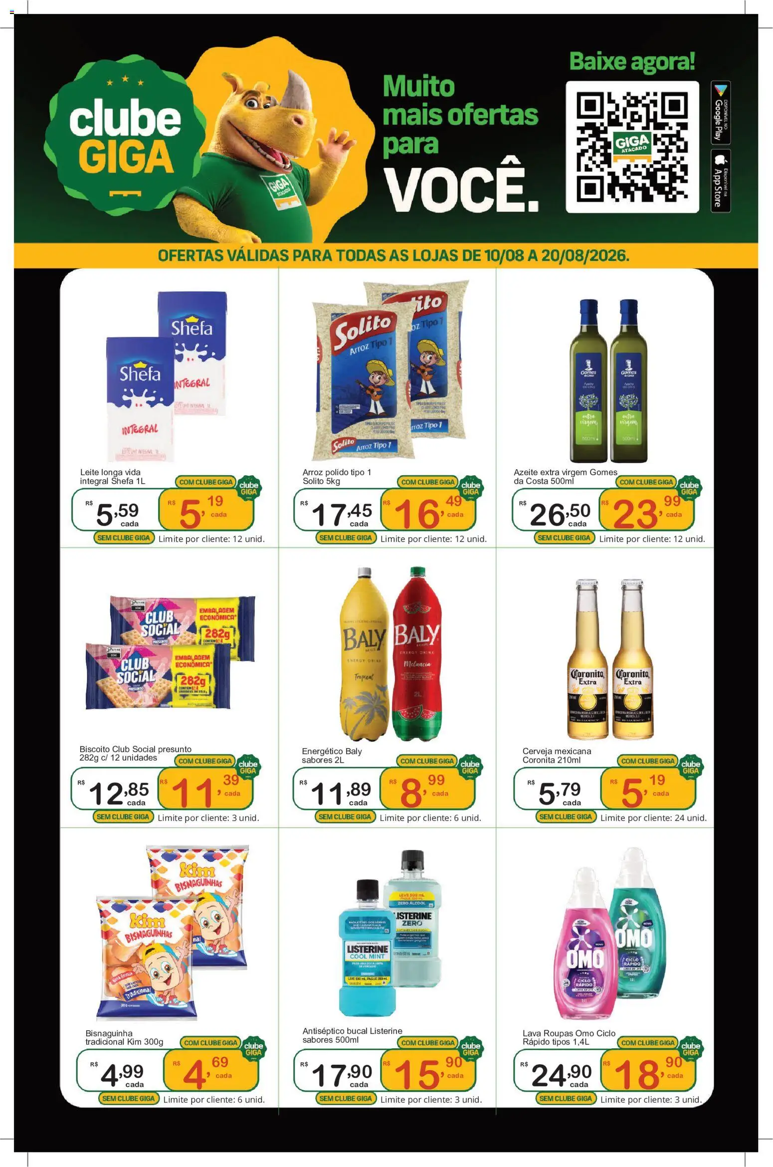 GIGA Atacado Folheto - válido de 10/08/2026 | Página: 1 | Produtos: Álcool, Azeite extra virgem, Cerveja, Azeite