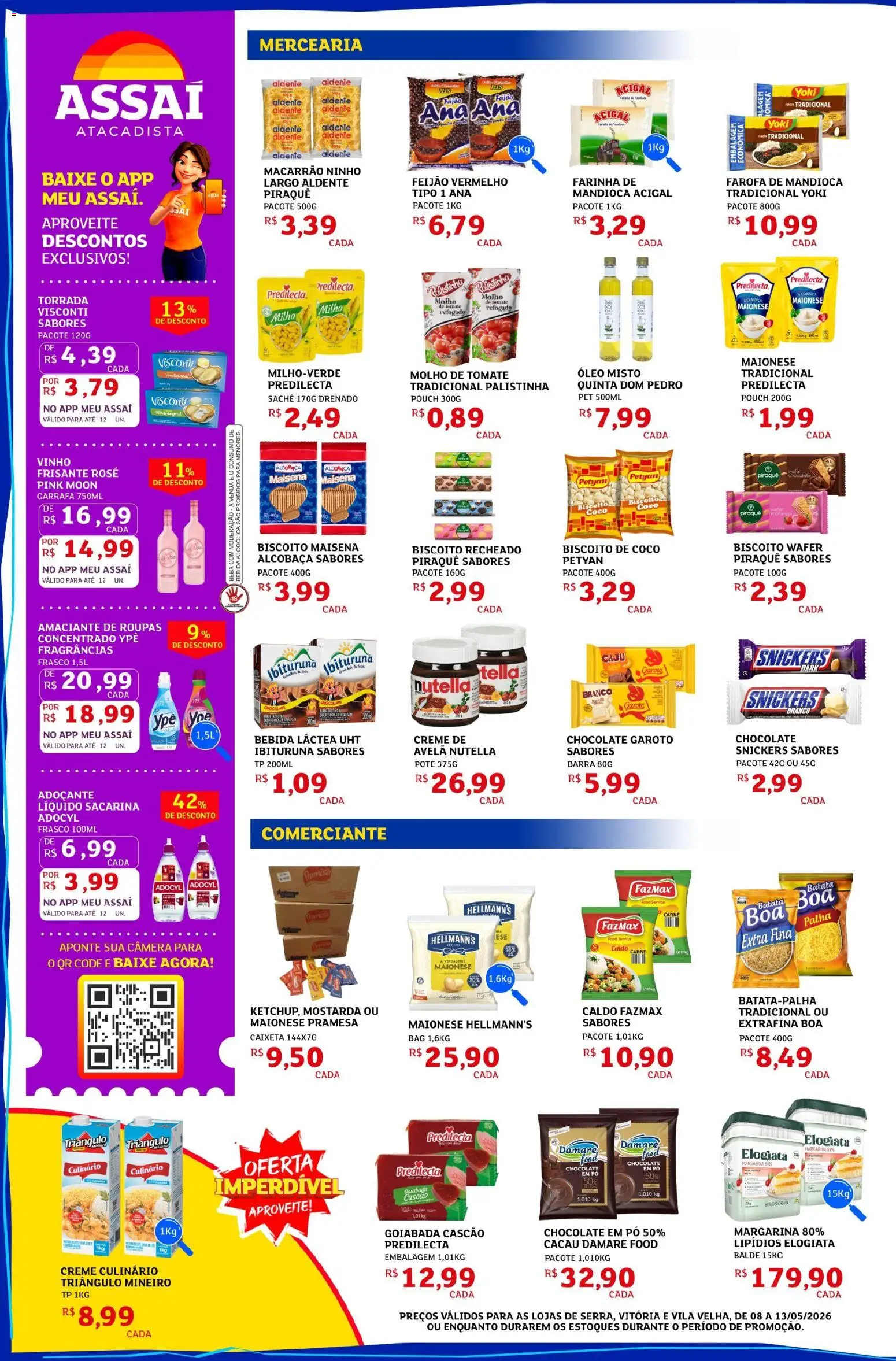 Assaí Atacadista Folheto - válido de 08.05.2026 | Página: 2 | Produtos: Vinho, Macarrão, Creme, Bebida