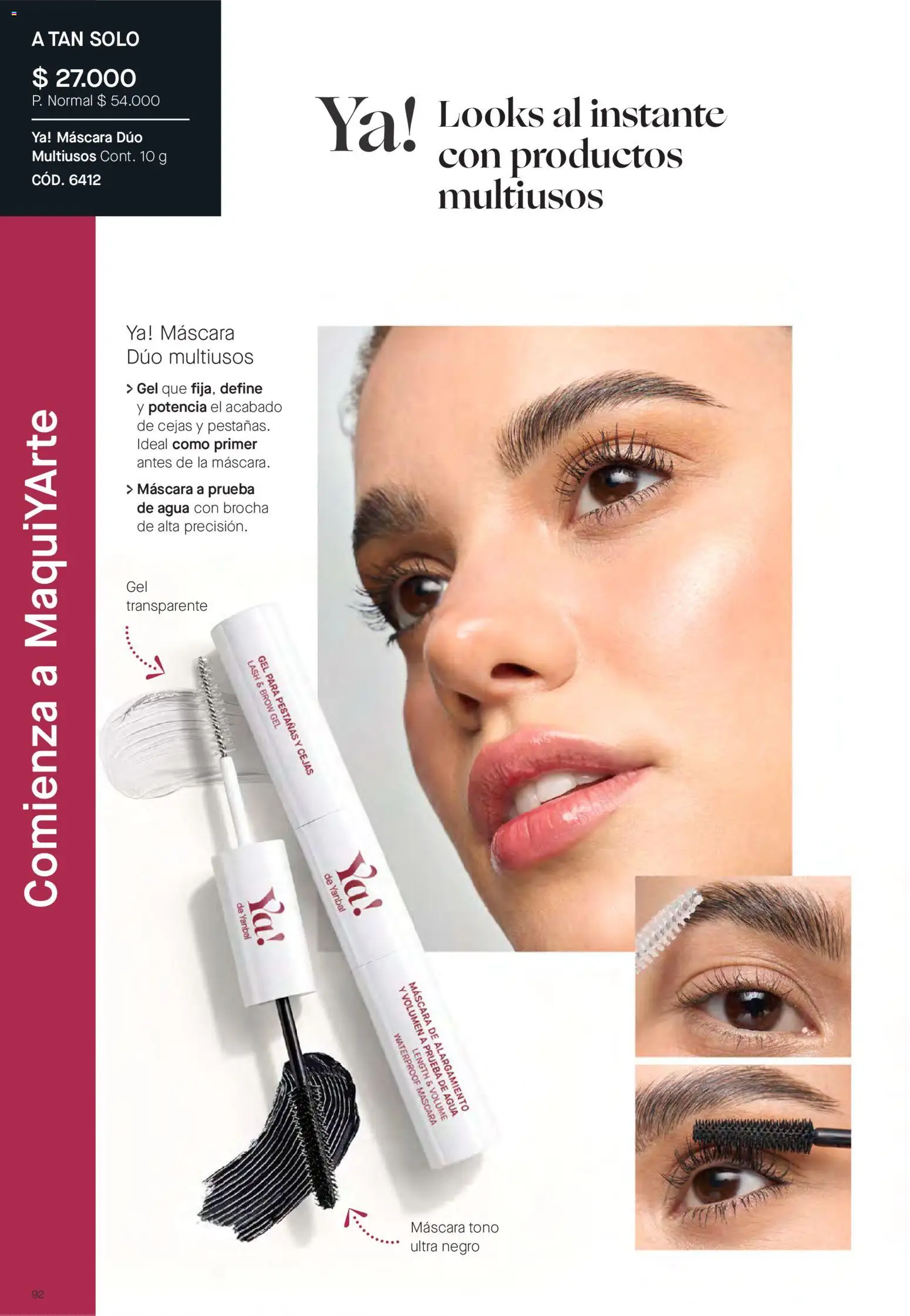 Yanbal revista - valida desde el 10/10/2026 | Página: 92 | Productos: Agua, Brocha, Máscara