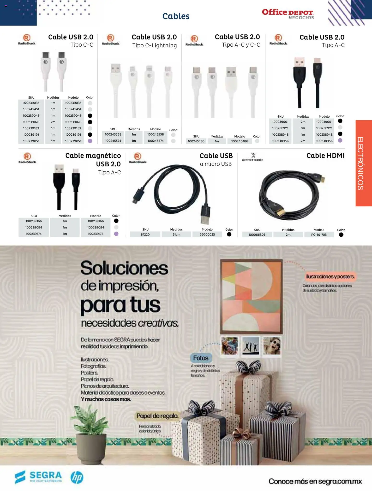 Nuevas ofertas de Office Depot válidas en toda la República Mexicana desde el 12/01/2026. ¡Encuentra las mejores ofertas en Office Depot catálogo 2026! | Página: 175 | Productos: Usb, Radio, Cable, Cable HDMI