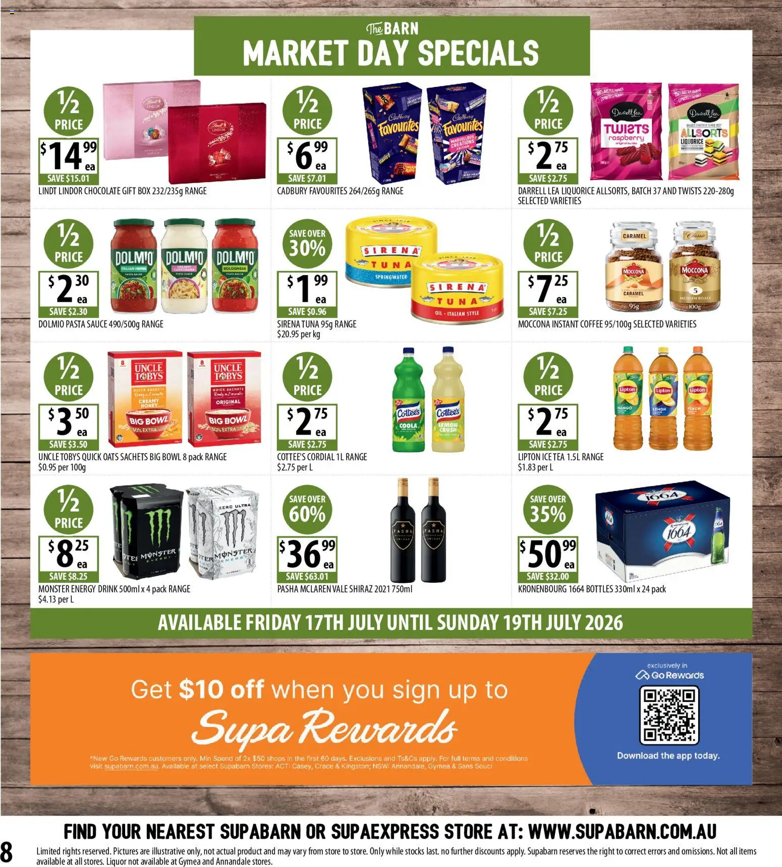 Supabarn catalogue - valid from 15/07/2026 | Page: 8 | Products: Coffee, Pasta, Sauce, Instant coffee