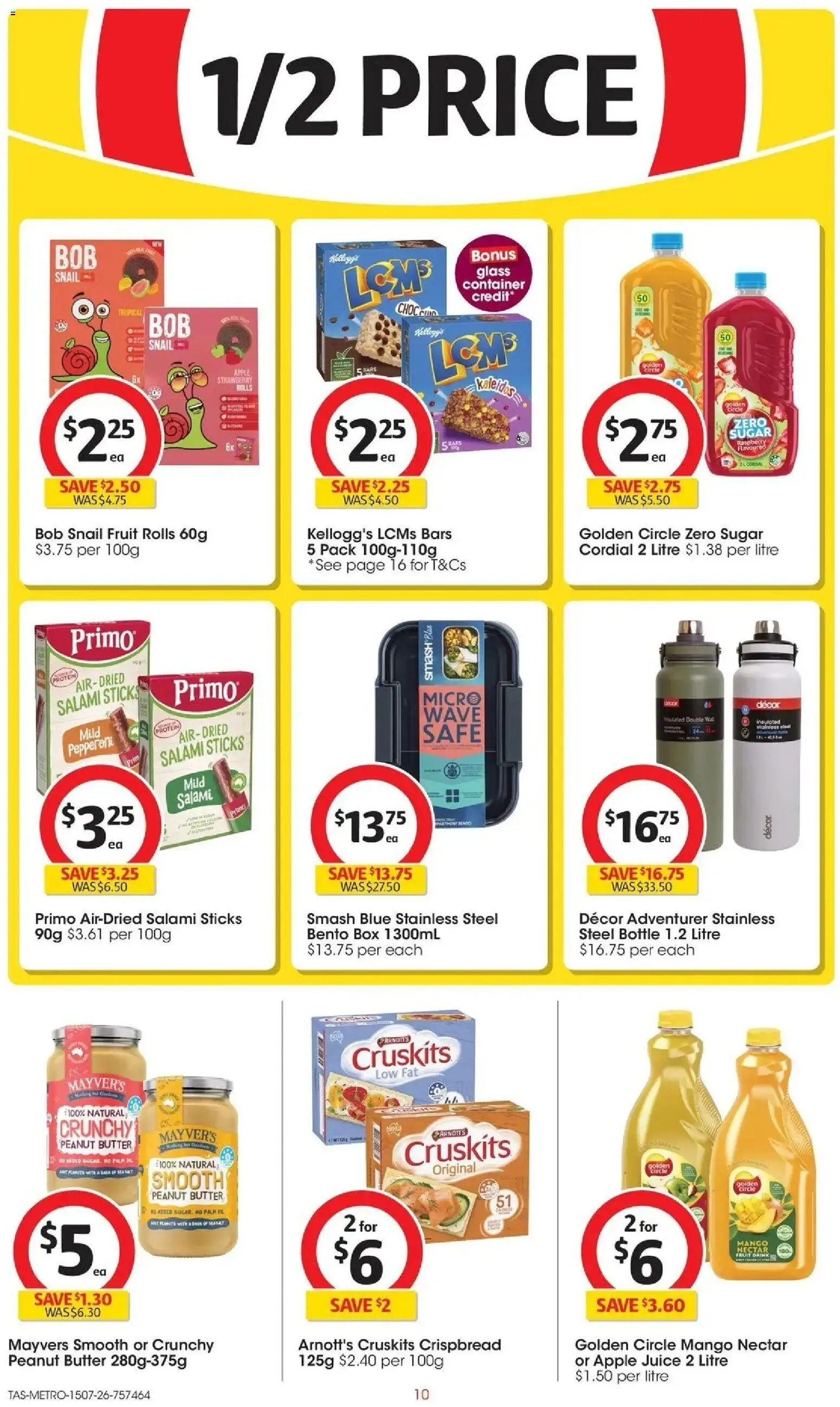 Coles catalogue - valid from 15/07/2026 | Page: 10 | Products: Decor, Salami, Mango, Raspberry