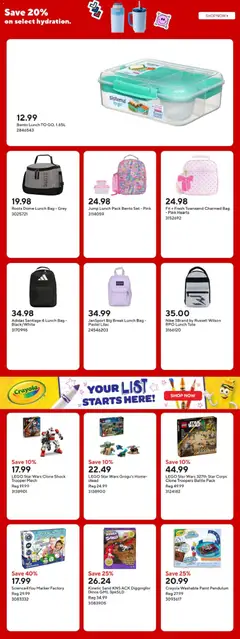 Preview of Staples weekly flyer / circulaire from shop Staples valid from Jul 24, 2026 | Page: 6 | Products: Bag