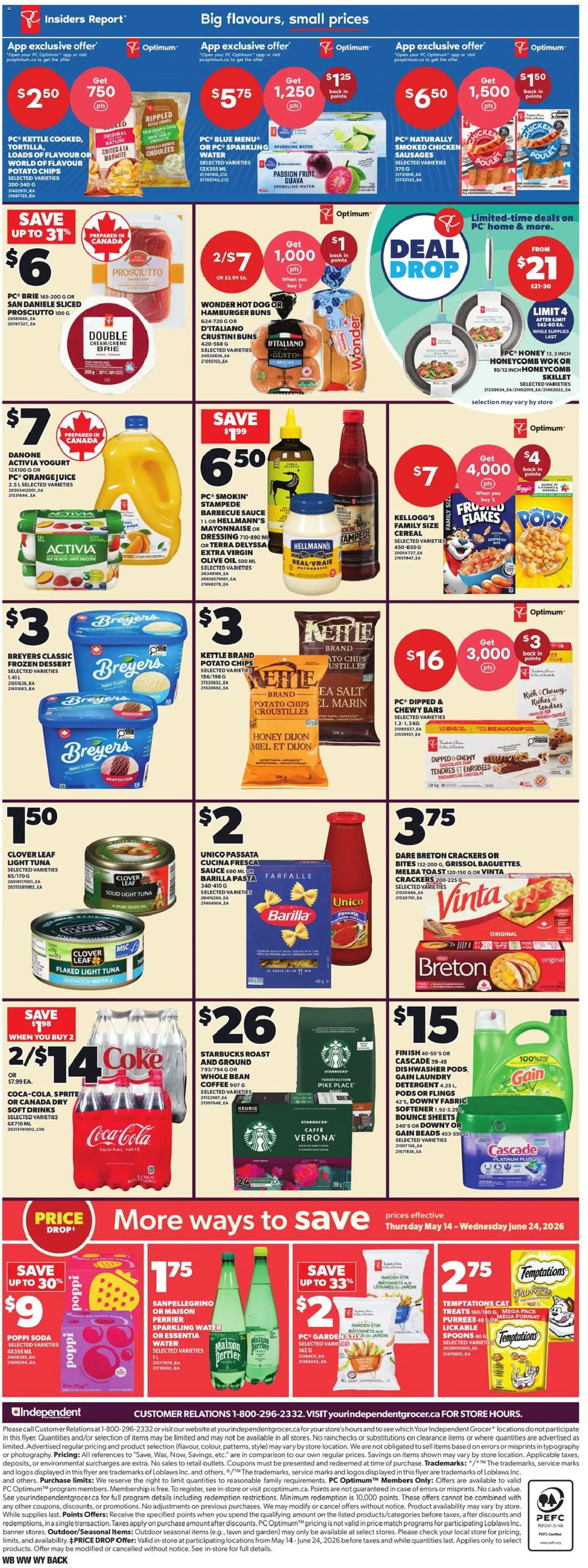 Independent Grocer flyer valid from 28.05.2026 | Page: 2 | Products: PC, Case, Dishwasher, Chocolate