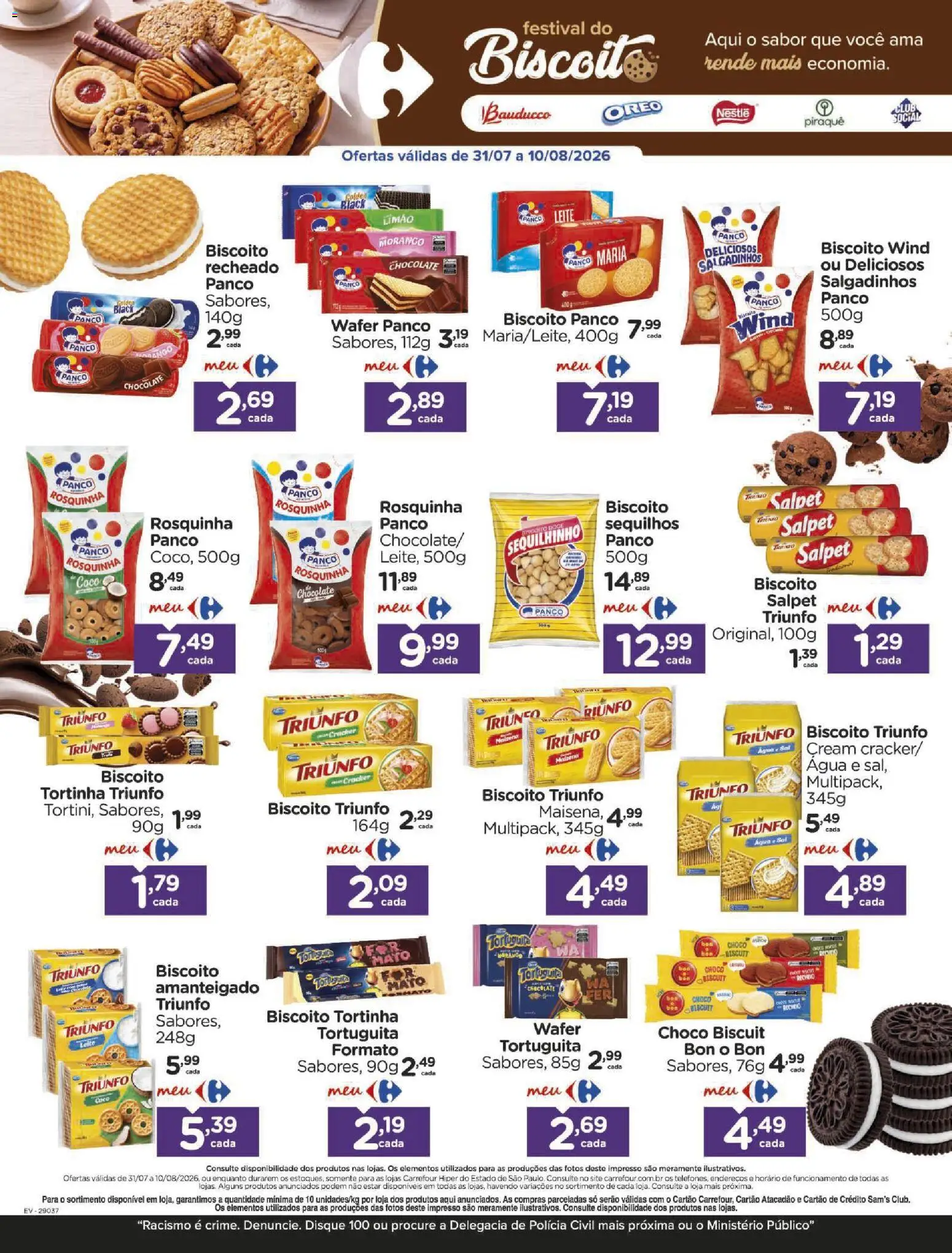 Carrefour Folheto - válido de 31/07/2026 | Página: 5 | Produtos: Coco, Biscoito, Chocolate, Rosquinha