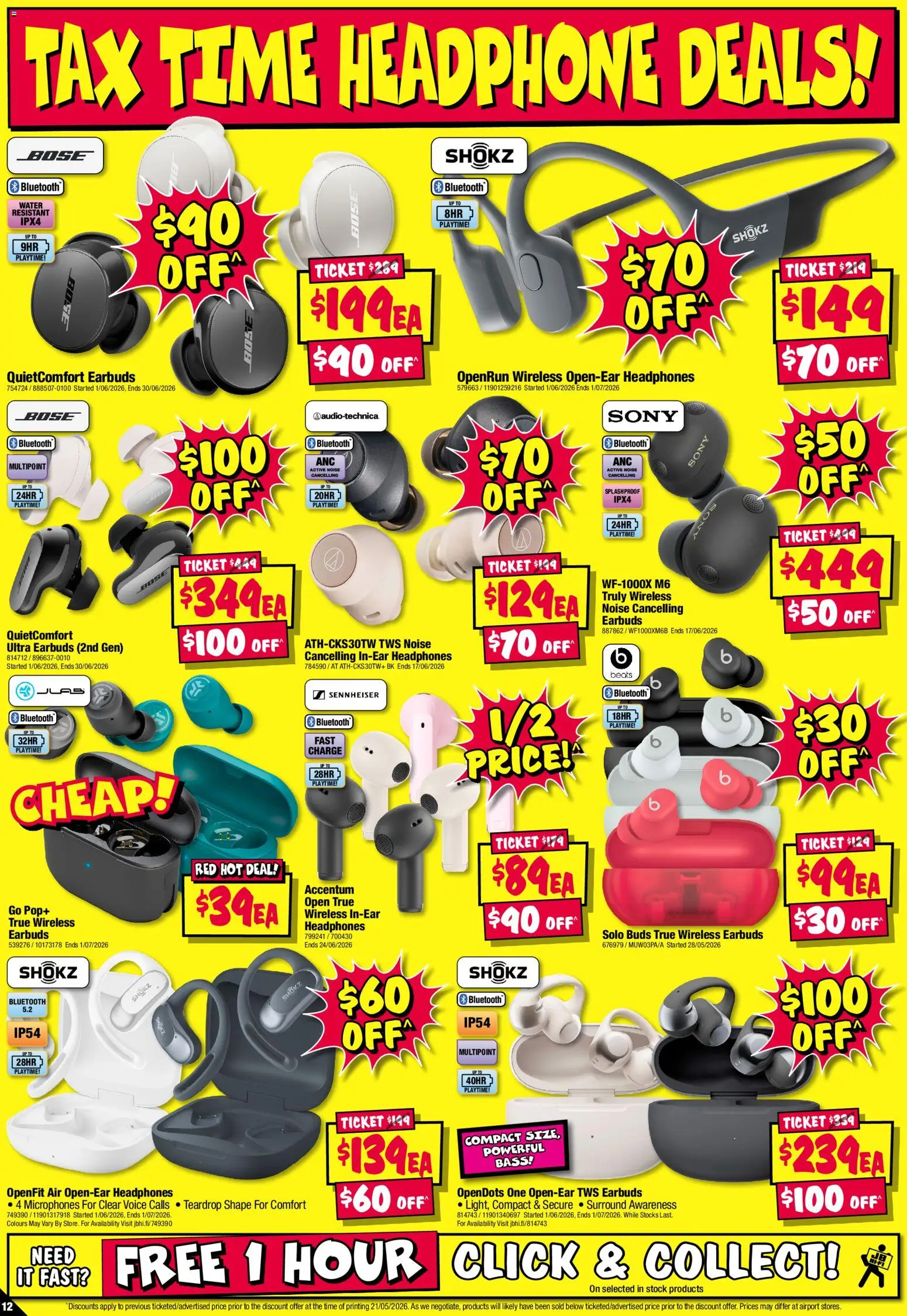 JB Hi-Fi catalogue - valid from 04.06.2026 | Page: 12 | Products: Headphones