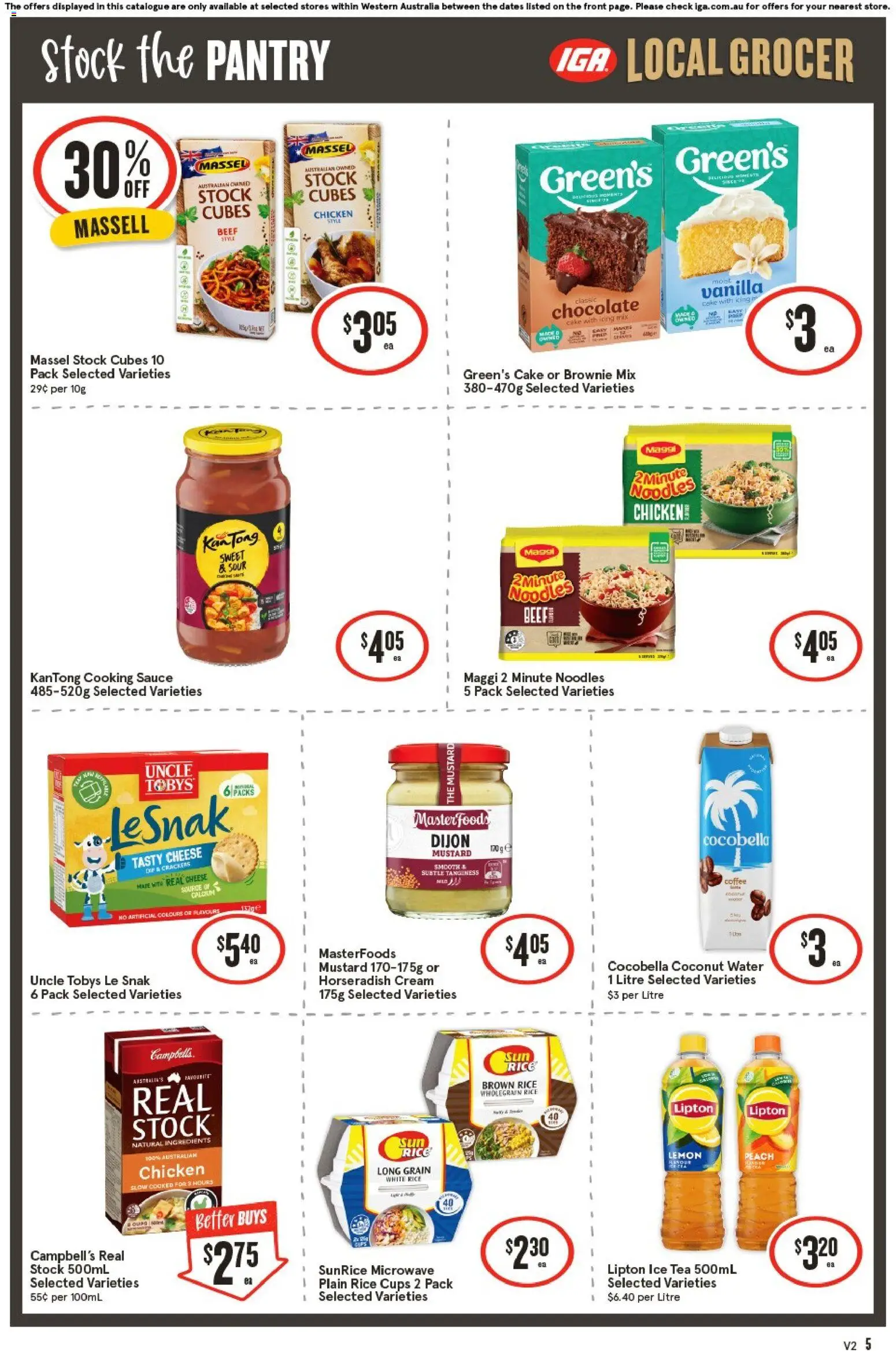 IGA catalogue - valid from 20.05.2026 | Page: 6 | Products: Crackers, Coffee, Rice, Mustard
