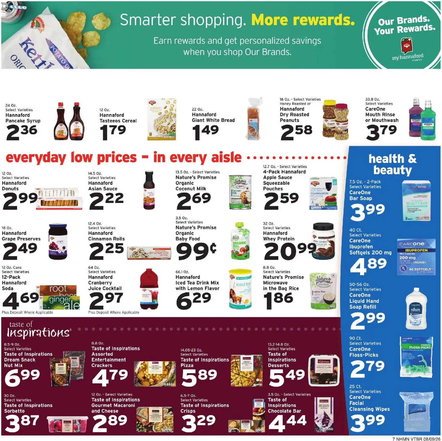 Hannaford Weekly Ad - valid from 08/09/2026 | Page: 11 | Products: Chocolate bar, Chocolate, Microwave, Peanuts