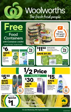 Preview of Woolworths catalogue - valid from 16/09/2026