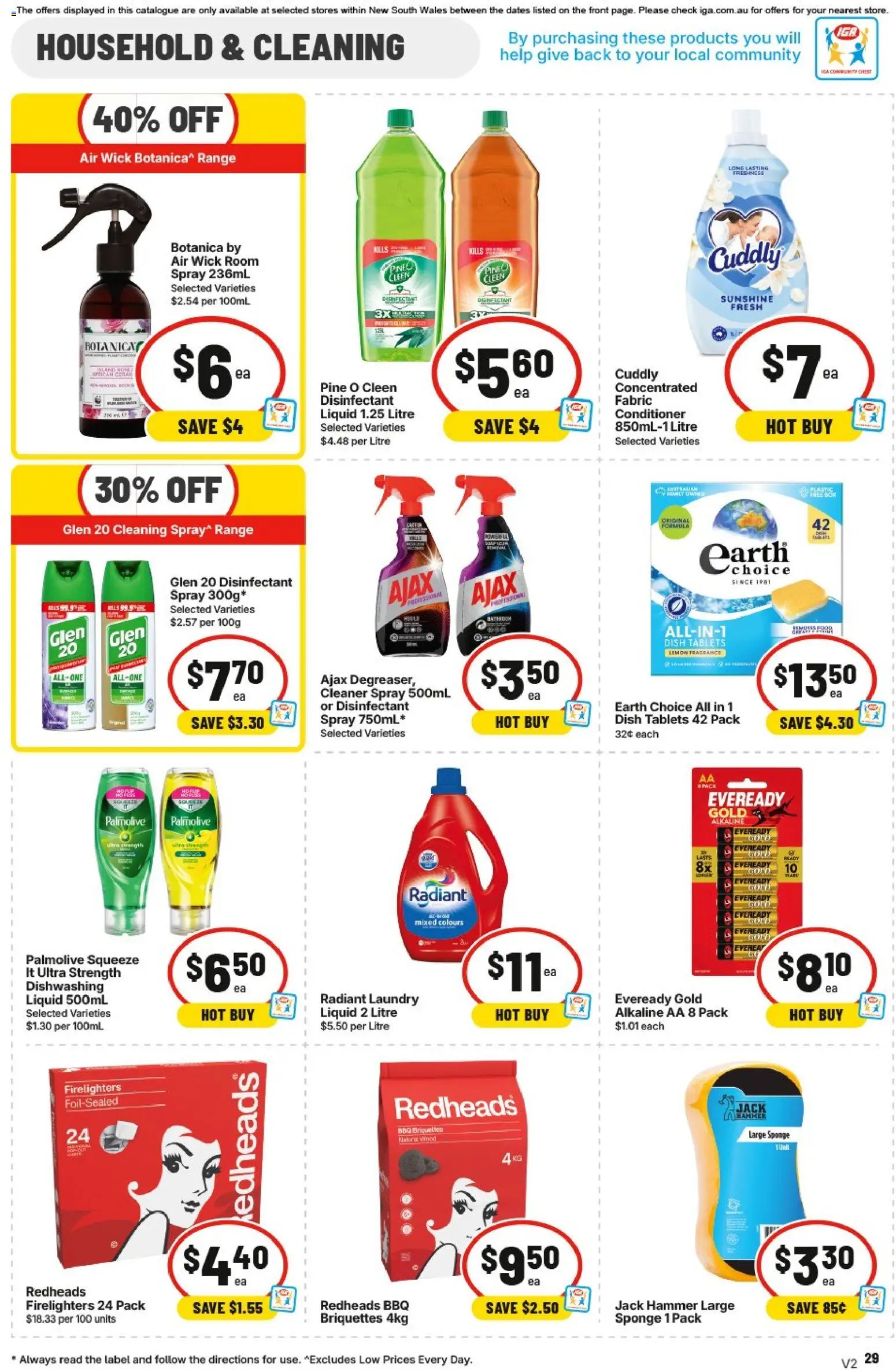 IGA catalogue - valid from 05/08/2026 | Page: 26 | Products: Household, Cleaner, Sponge, Tablets