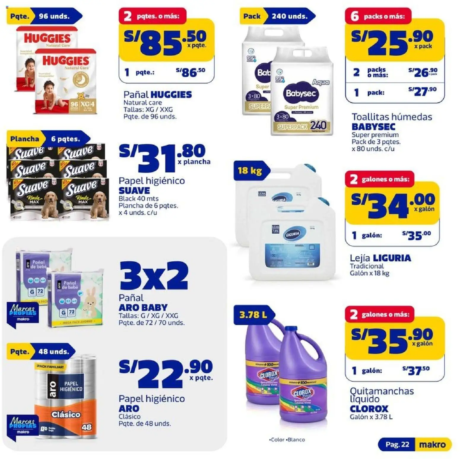 Catálogo Makro válido desde 09.04.2026 | Página: 22 | Productos: Quitamanchas