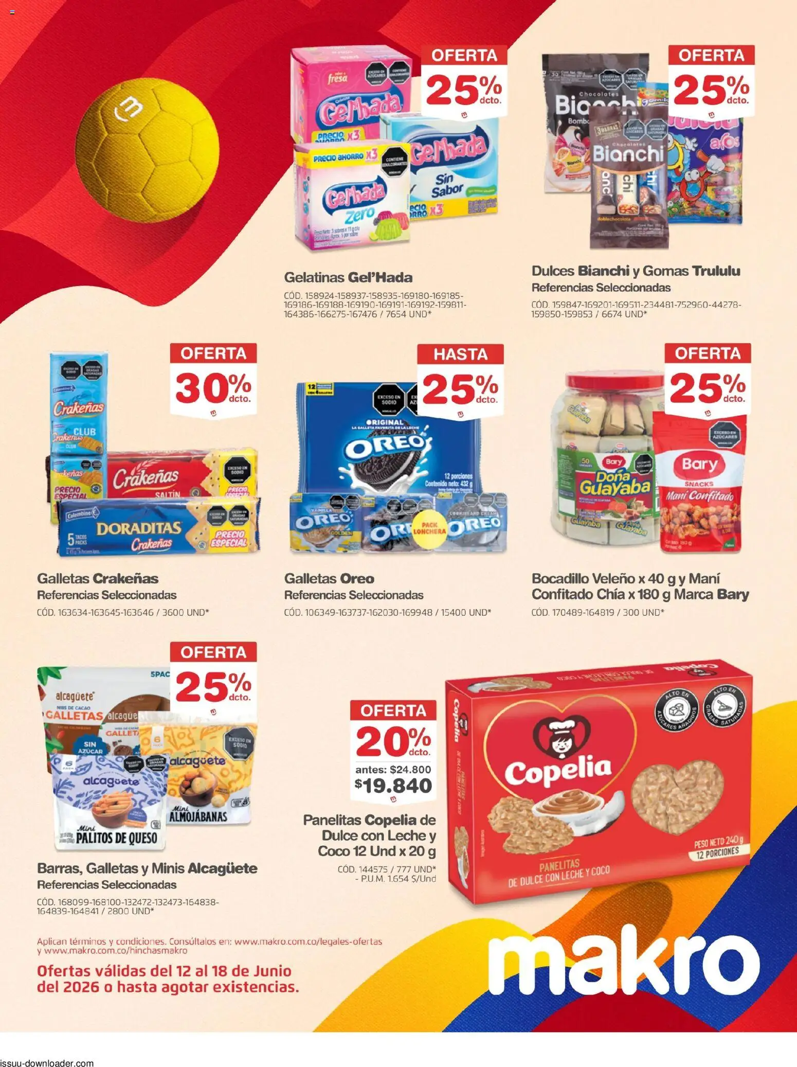 Makro revista - valida desde el 12.06.2026 | Página: 10 | Productos: Galletas, Lonchera, Mani, Ruana