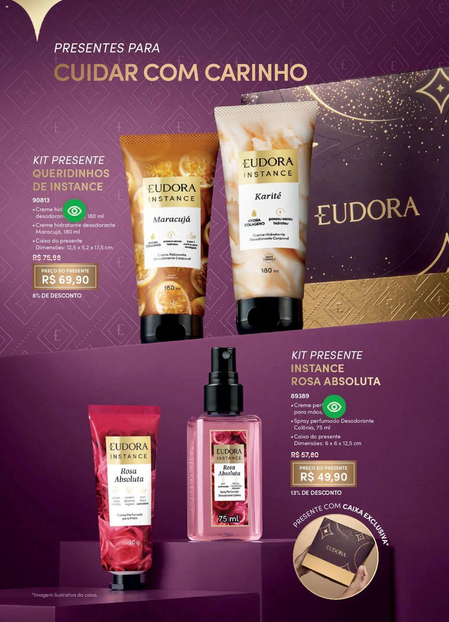 Eudora Folheto - válido de 01.04.2026 | Página: 64 | Produtos: Maracujá, Desodorante, Caixa, Creme