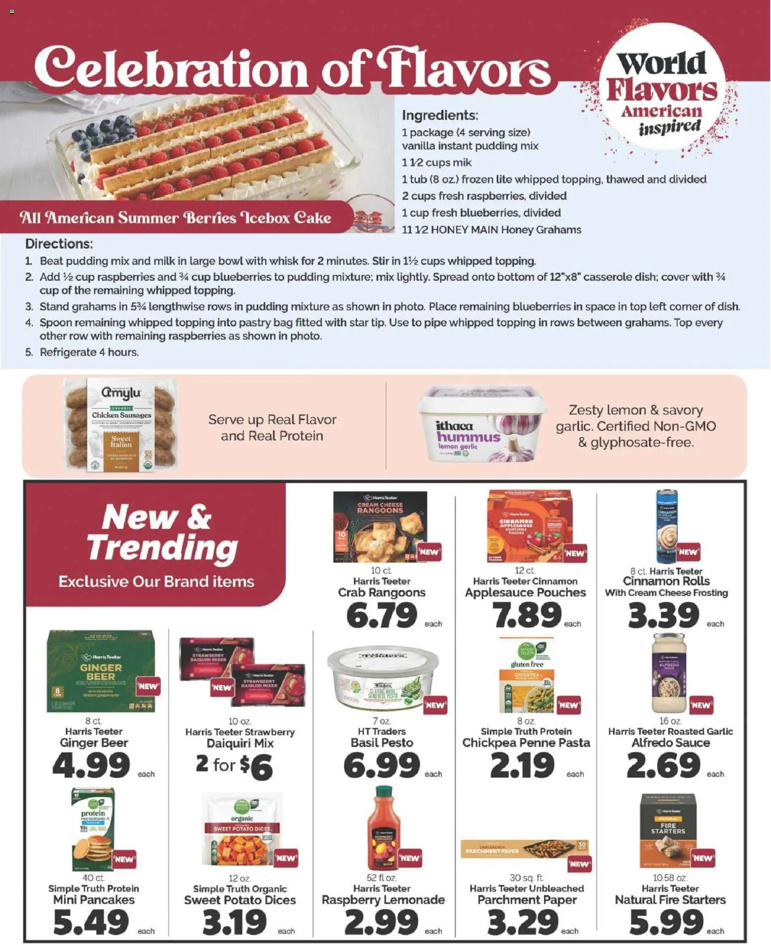 Harris Teeter Monthly Ad - valid from 17.06.2026 | Page: 17 | Products: Berries, Pasta, Blueberries, Bag