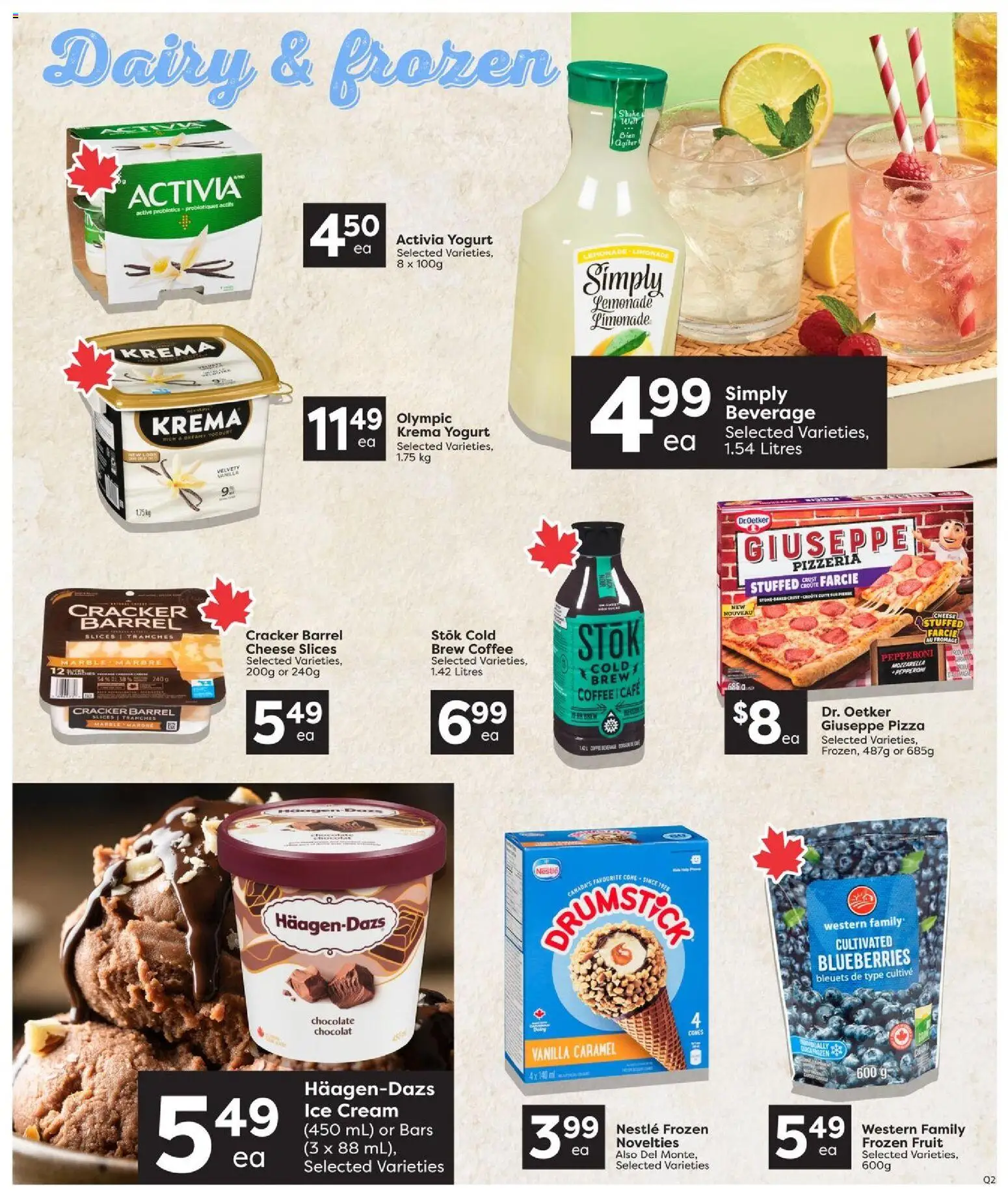 Quality Foods flyer valid from Jul 30, 2026 | Page: 9 | Products: Ice cream, Cheese, Coffee, Pizza