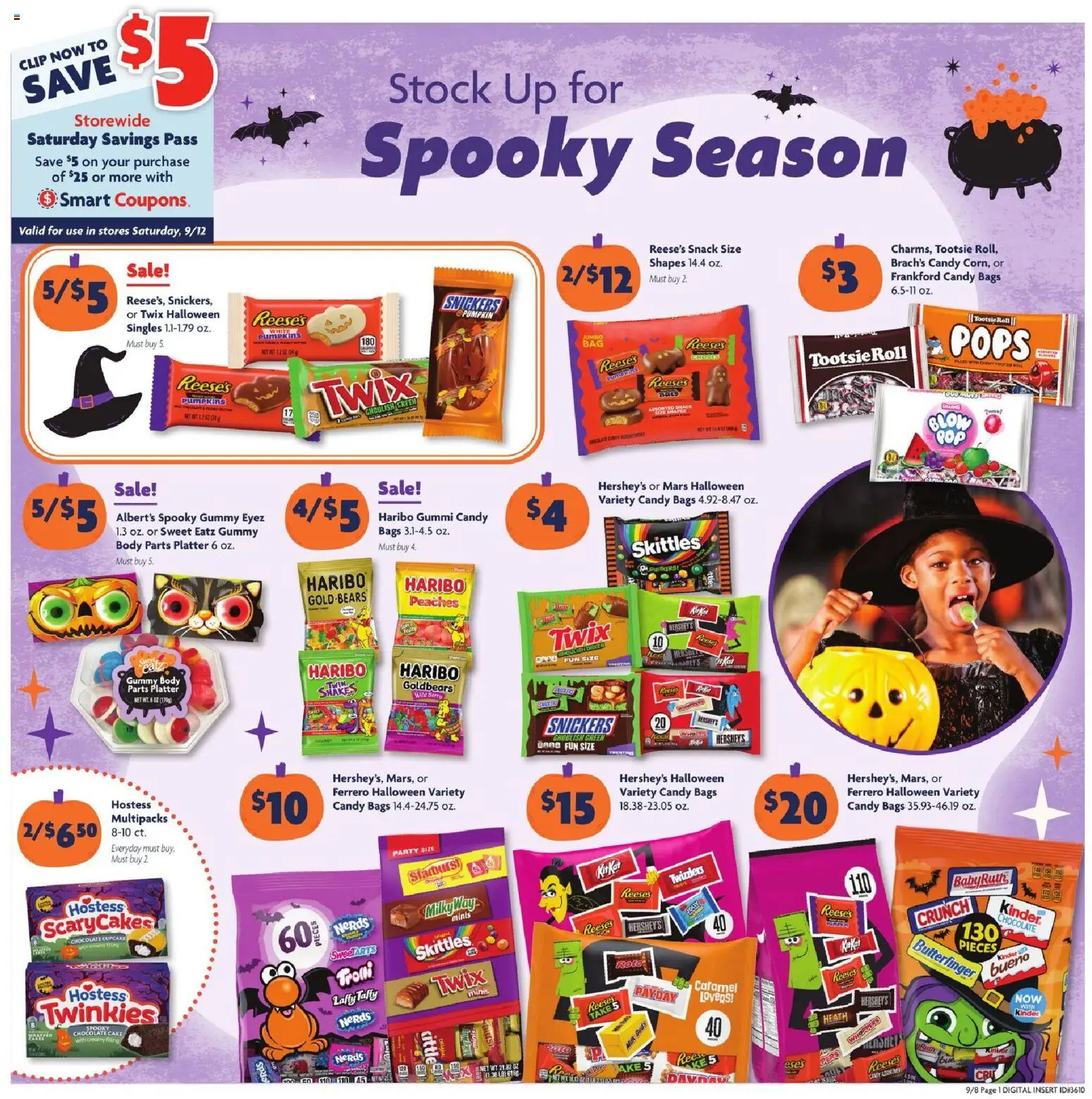 Family Dollar Weekly Ad - valid from 09/08/2026 | Page: 2 | Products: Candy, Chocolate, Pumpkin, Cupcake