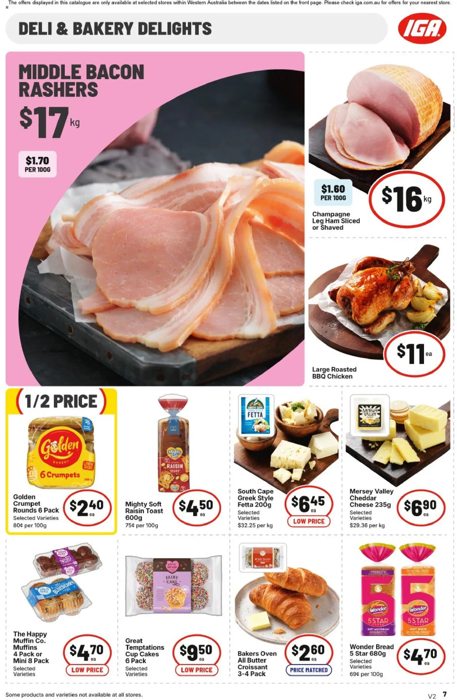 IGA catalogue - valid from 15/07/2026 | Page: 8 | Products: Cheese, Bread, Muffins, Oven