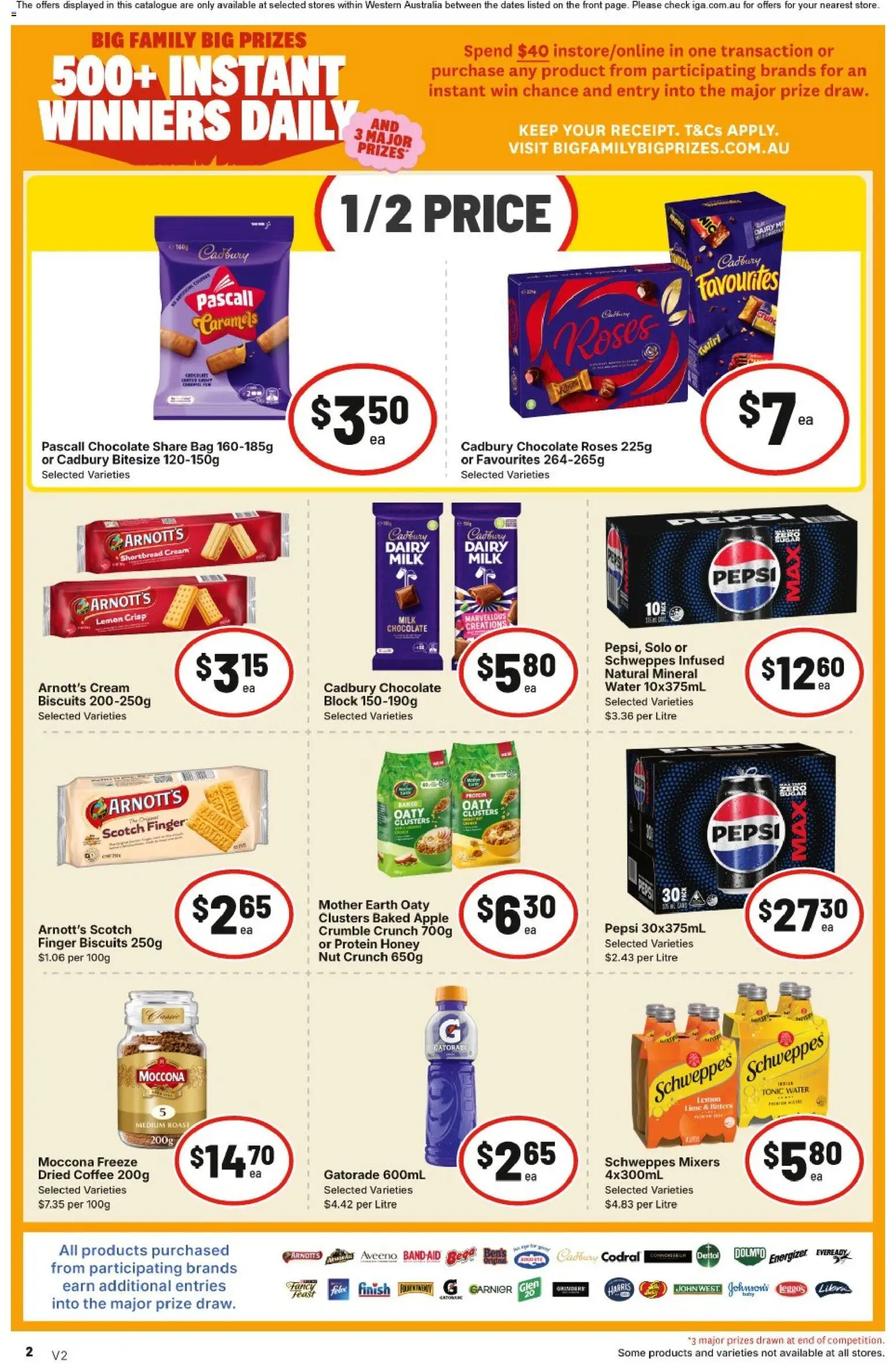 IGA catalogue - valid from 08/07/2026 | Page: 2 | Products: Cream, Water, Lemon, Scotch