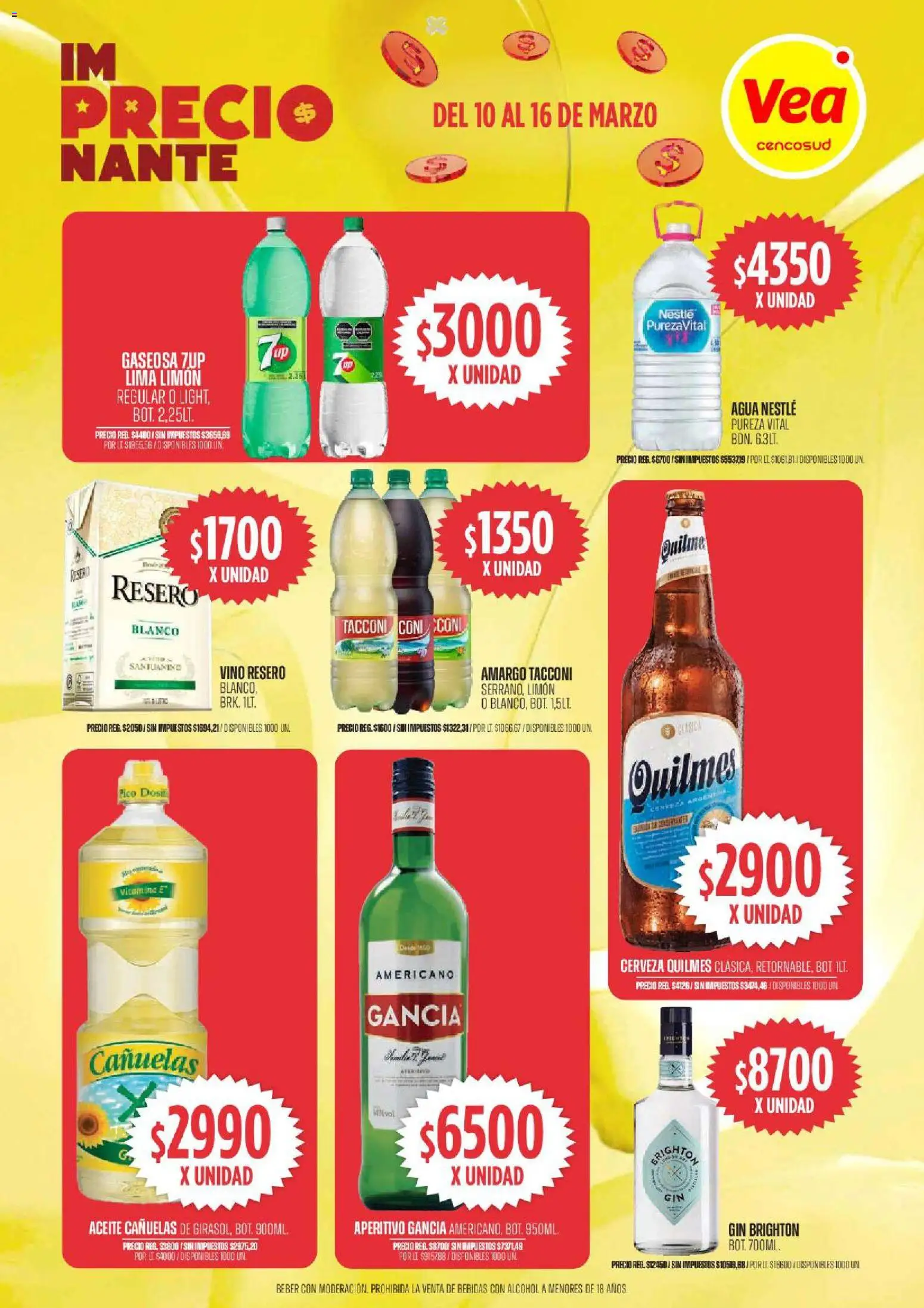Vea - Oferta imPRECIOnante │ válido desde el 10.03.2026 | Página: 4 | Productos: Pico, Gin, Agua, Limón